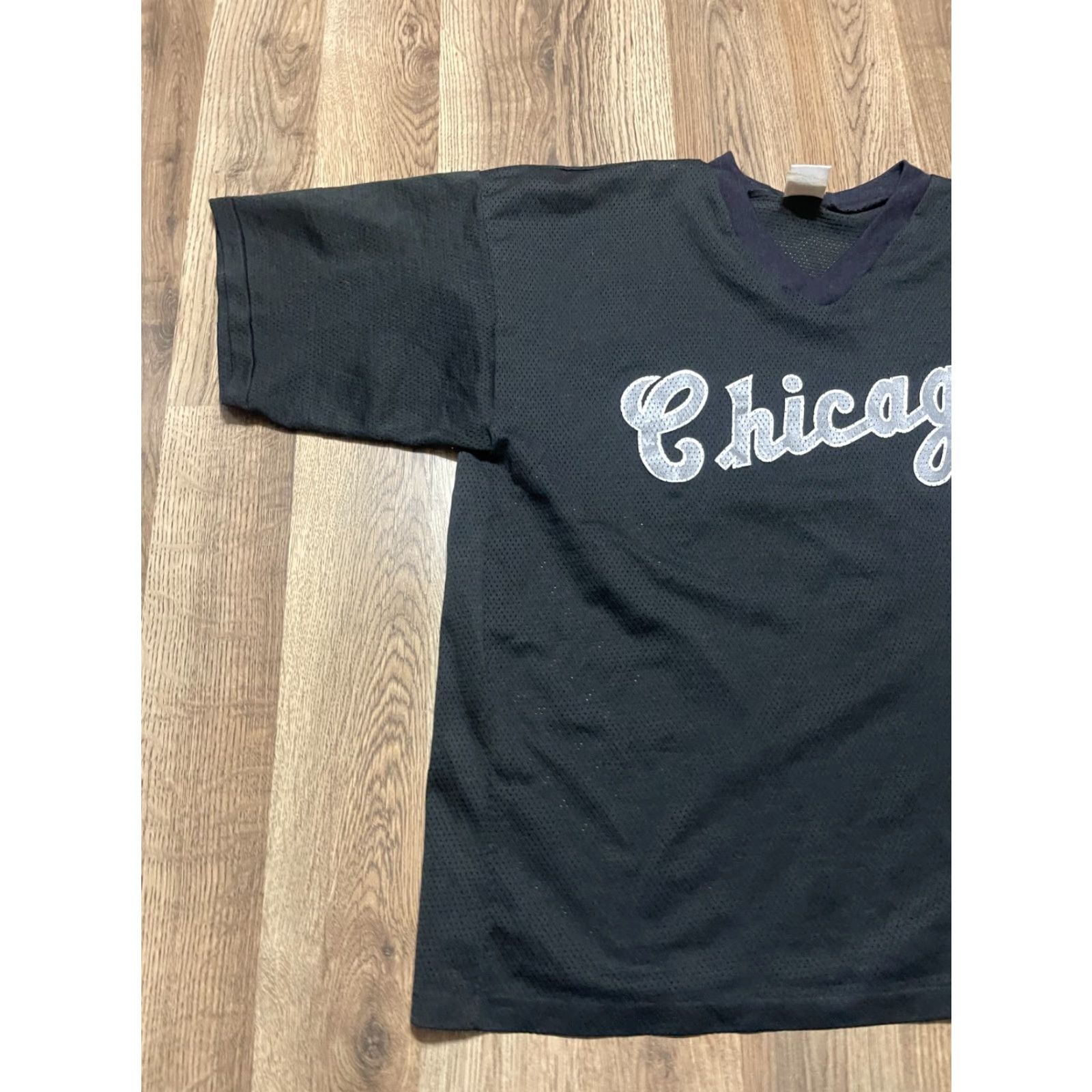 Logo 7 VINTAGE Logo 7 Shirt Men XL Black White Chicago White Sox Jersey Crew Neck Short Sleeve Cotton Logo 7 Logo 7 Men XL White Sox Vintage Size US XL / EU 56 / 4 - 3 Thumbnail
