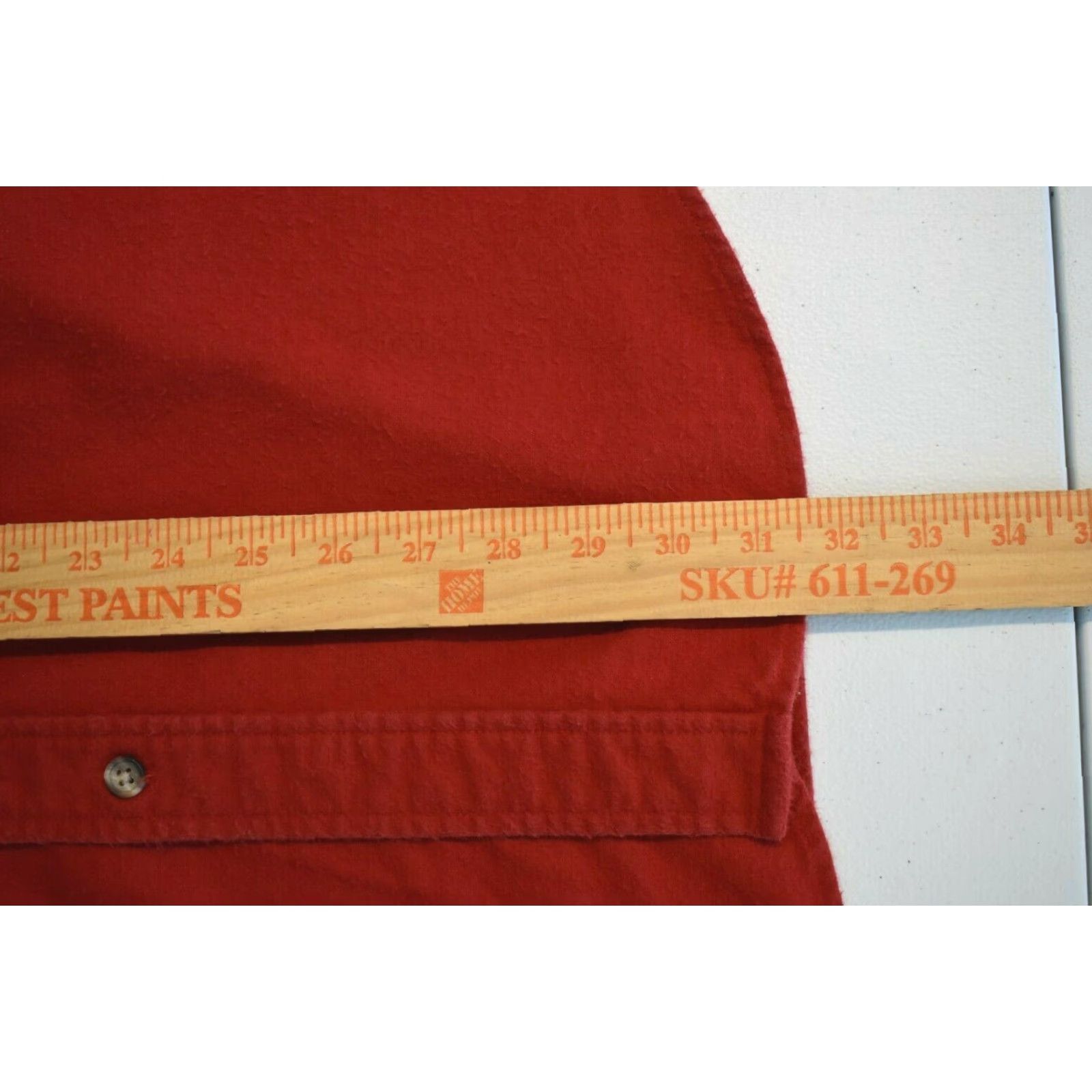 Vintage VINTAGE Woolrich Shirt Button-Up Long Sleeve Men's Large XL Red USA Size US L / EU 52-54 / 3 - 5 Thumbnail