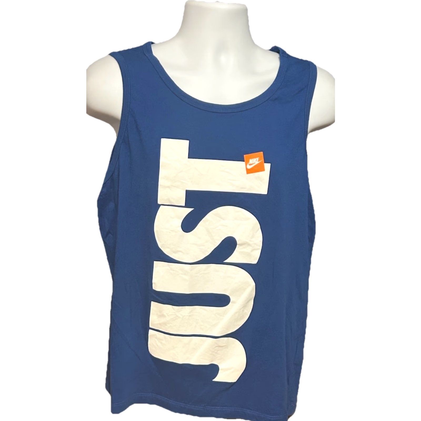 Nike Nike Tank Top Just Do It Men L Blue Double Sided Big Script The Nike Tee Size US L / EU 52-54 / 3 - 2 Thumbnail