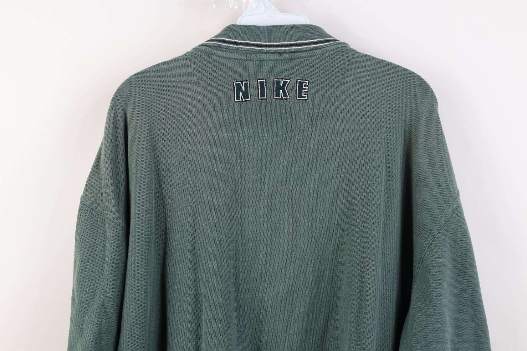 Nike Vintage 90s Nike Scott Mini Swoosh 1/4 Zip Golf Polo Shirt Size US XXL / EU 58 / 5 - 17 Thumbnail