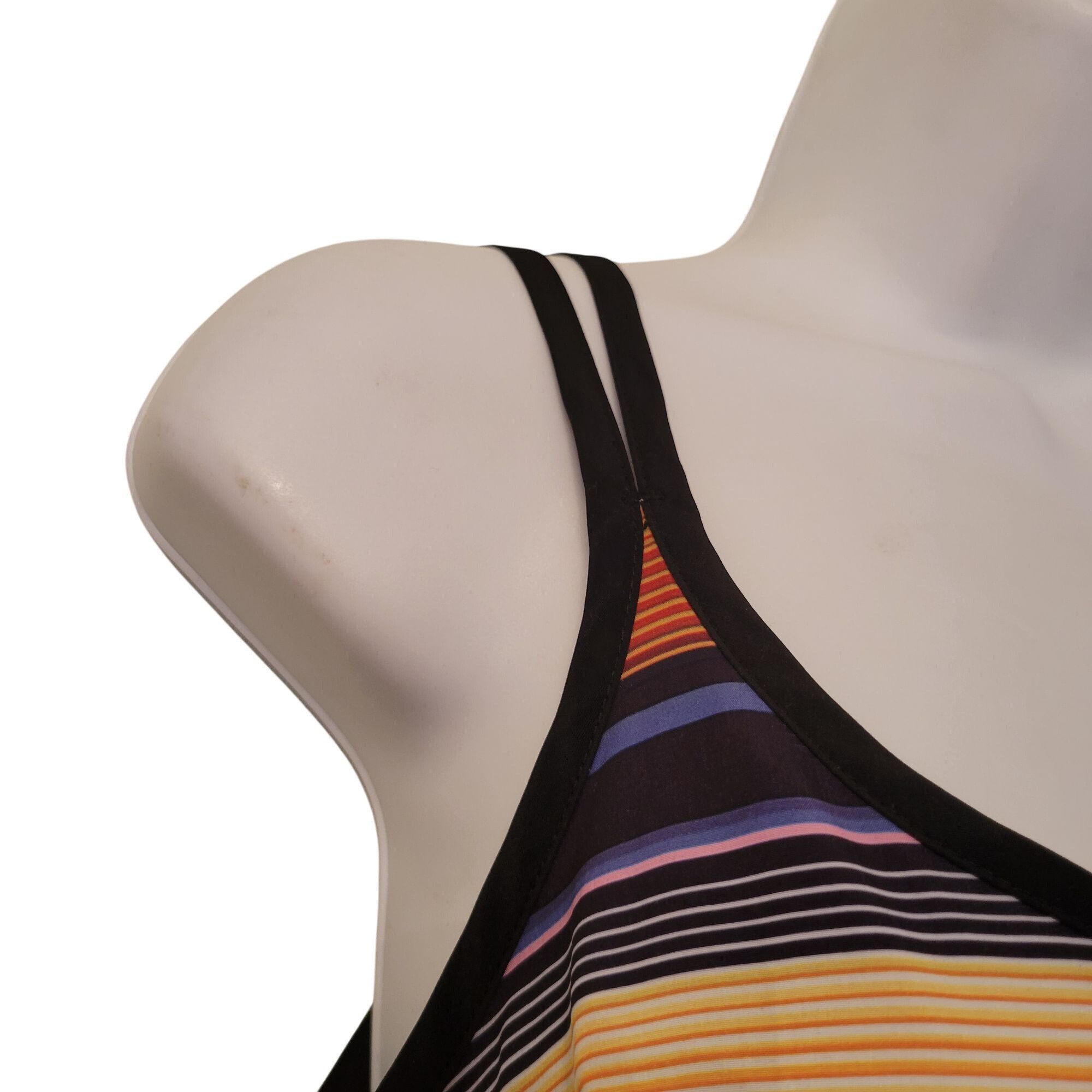 Athleta Athleta S Rainbow Stripe Maxi Dress Summer HAVANA SERAPE Cru Size S / US 4 / IT 40 - 3 Thumbnail