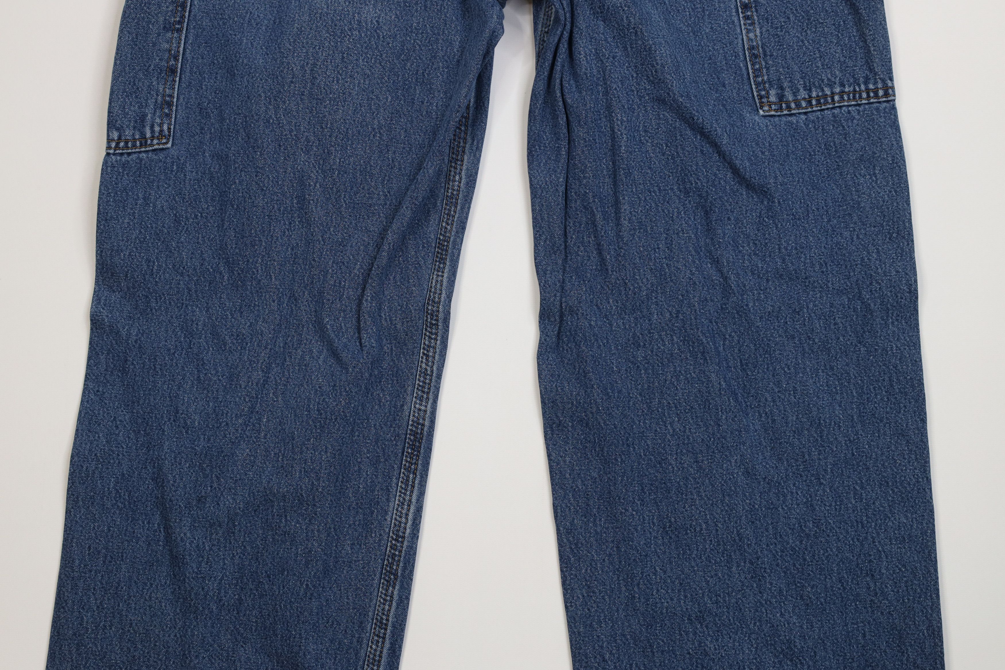 Carhartt Vintage Carhartt Wide Leg Dungaree Denim Jeans Blue Cotton Size US 32 / EU 48 - 10 Thumbnail