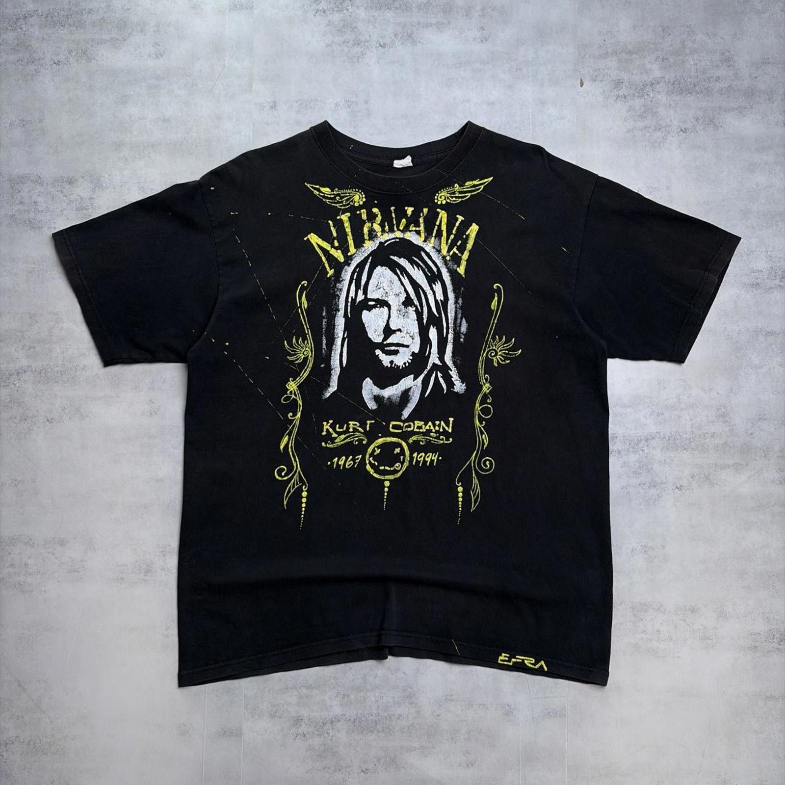 Other Y2K Nirvana Kurt Cobain Grunge Gothic Band Distressed TShirt Size US M / EU 48-50 / 2 - 1 Thumbnail