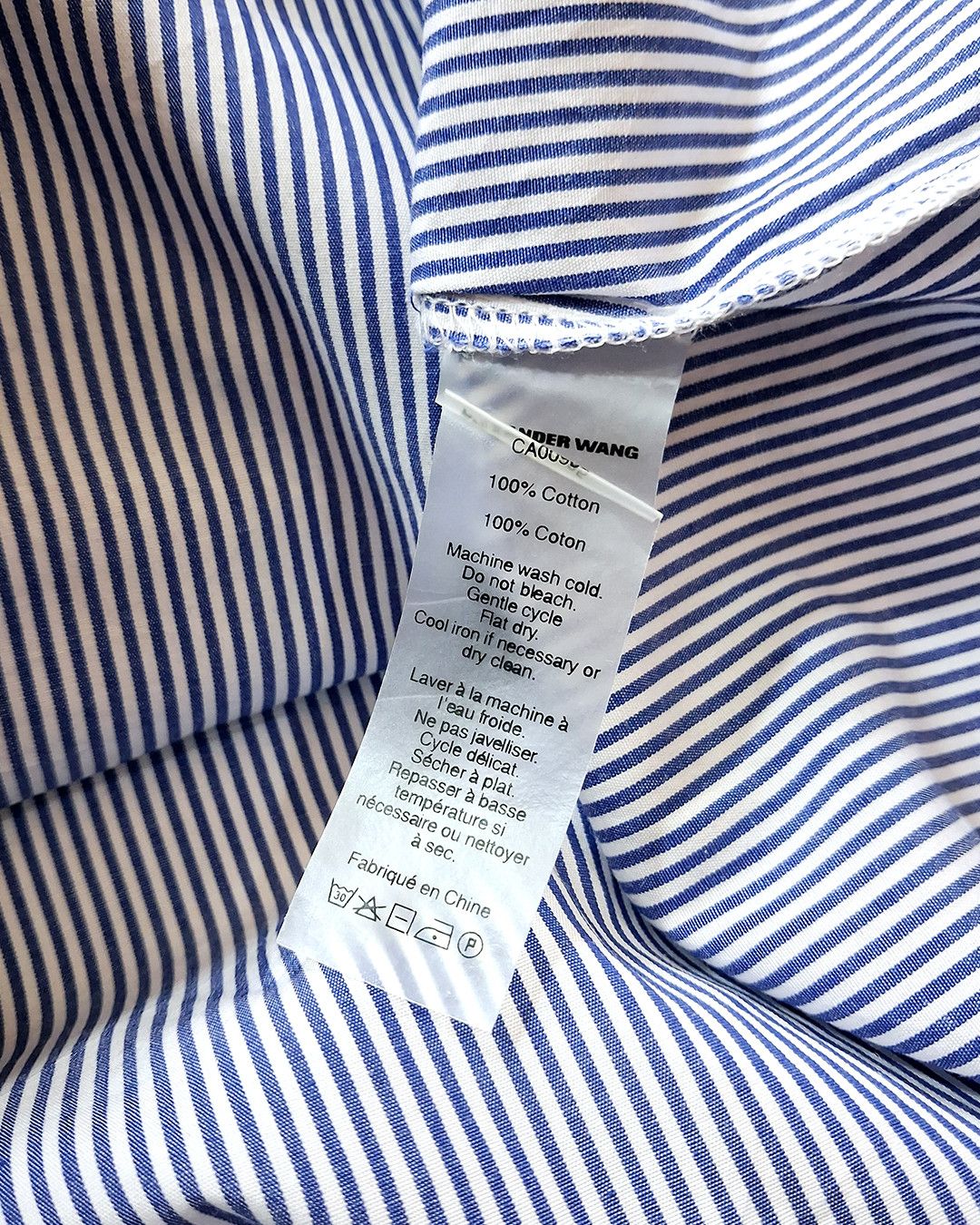 Alexander Wang T BY ALEXANDER WANG HALTER STRIPED COTTON POPLIN SHIRT Size L / US 10 / IT 46 - 7 Thumbnail