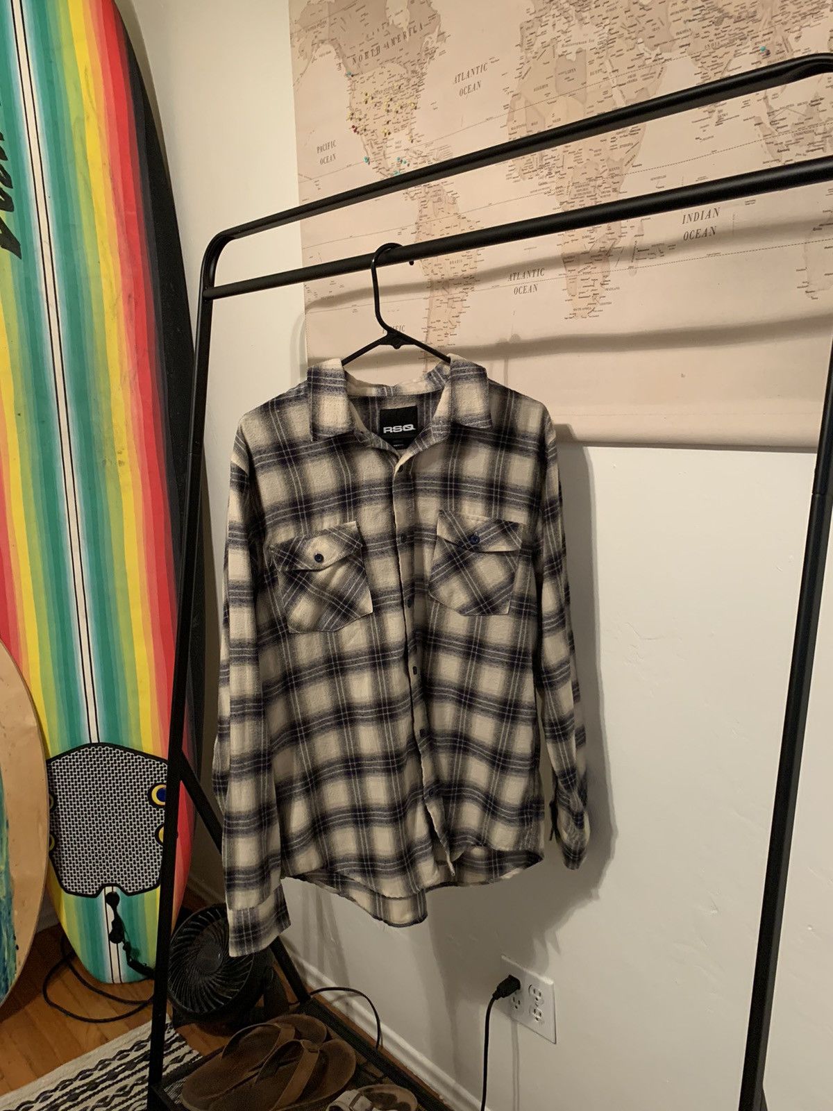 Rsq RSQ White & Blue Flannel - M Size US M / EU 48-50 / 2 - 1 Thumbnail