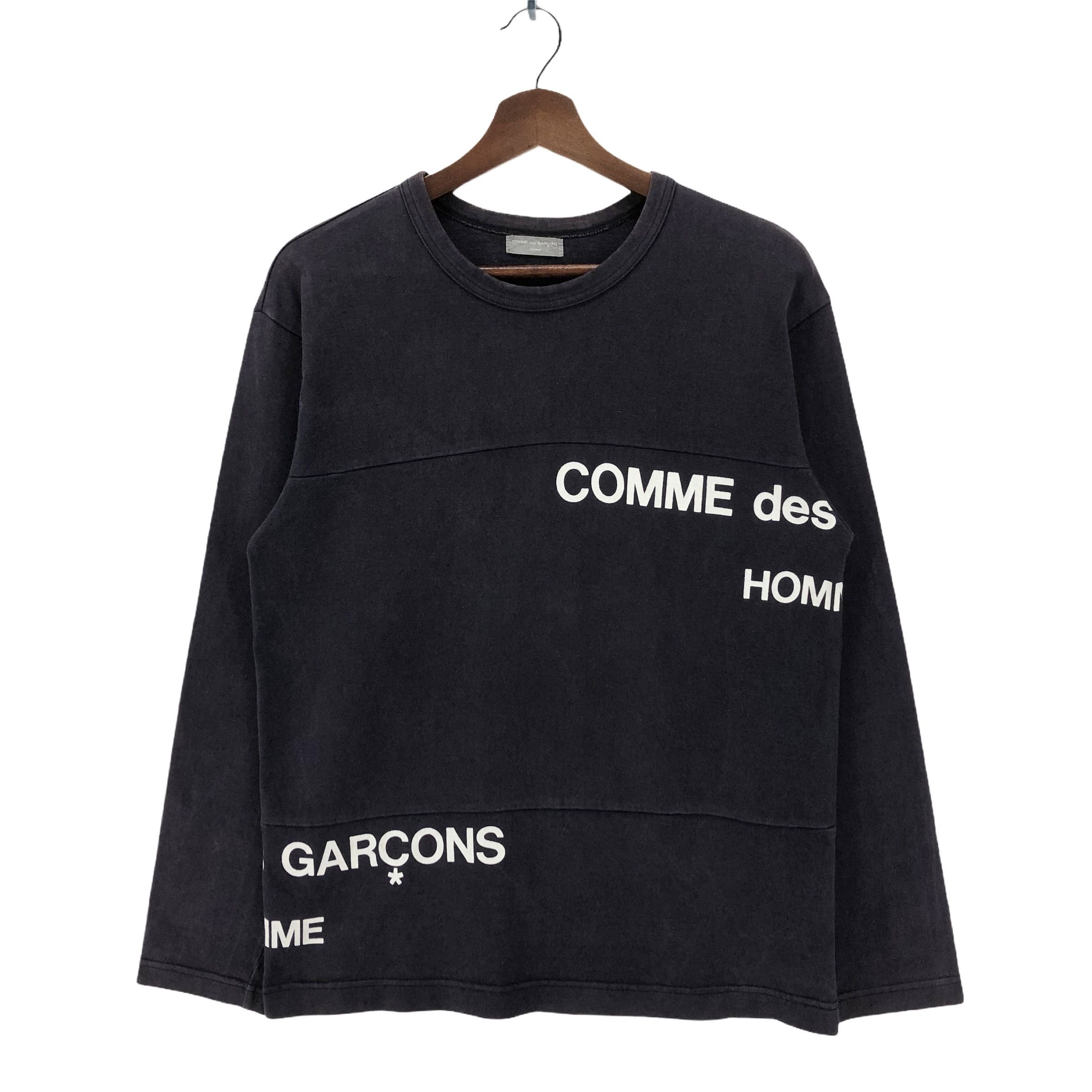 Comme des Garcons Homme Black Long Sleeve T-shirt