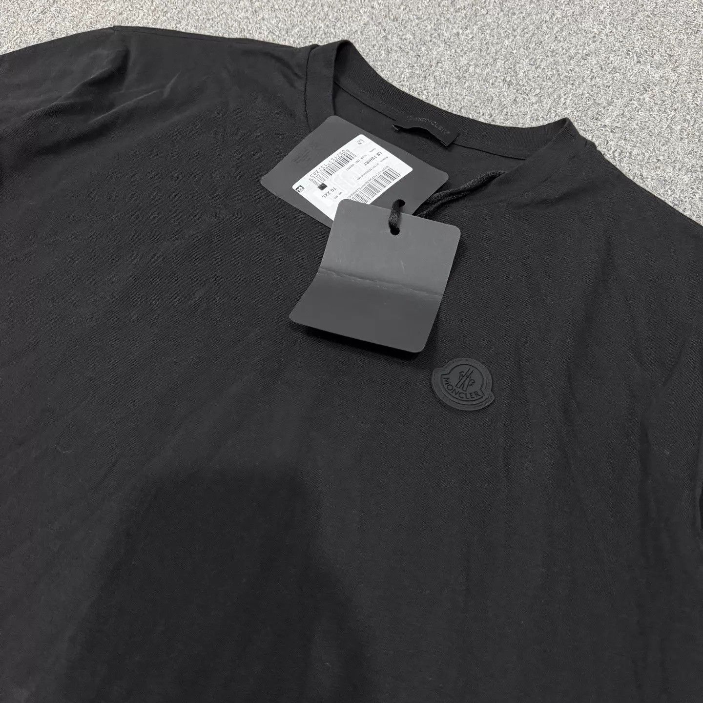 Moncler Moncler Black Two-Tone Printed Logo Long Sleeve XXL Size XXL / US 16-18 / IT 52-54 - 3 Thumbnail