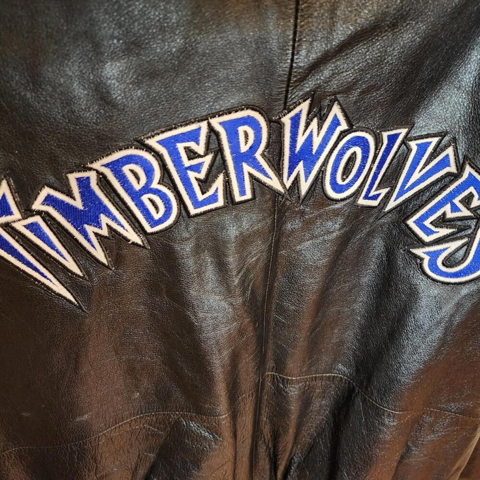 Wilsons Leather Wilsons Leather MN Timberwolves Jacket NBA Licensed Size L Size US L / EU 52-54 / 3 - 3 Thumbnail