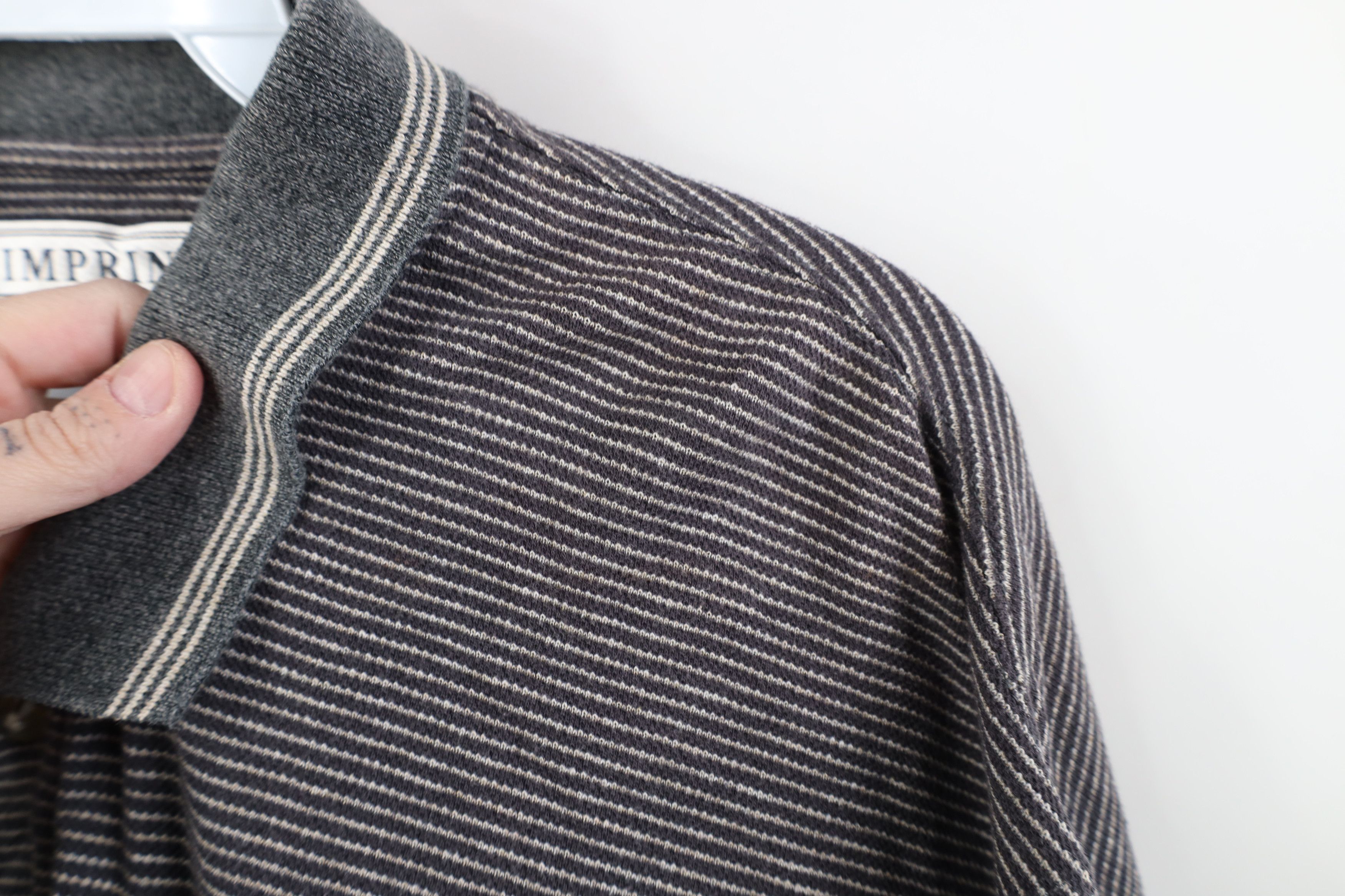 Vintage Vintage 90s Streetwear Block Knit Golf Polo Shirt Cotton Size US XL / EU 56 / 4 - 8 Thumbnail