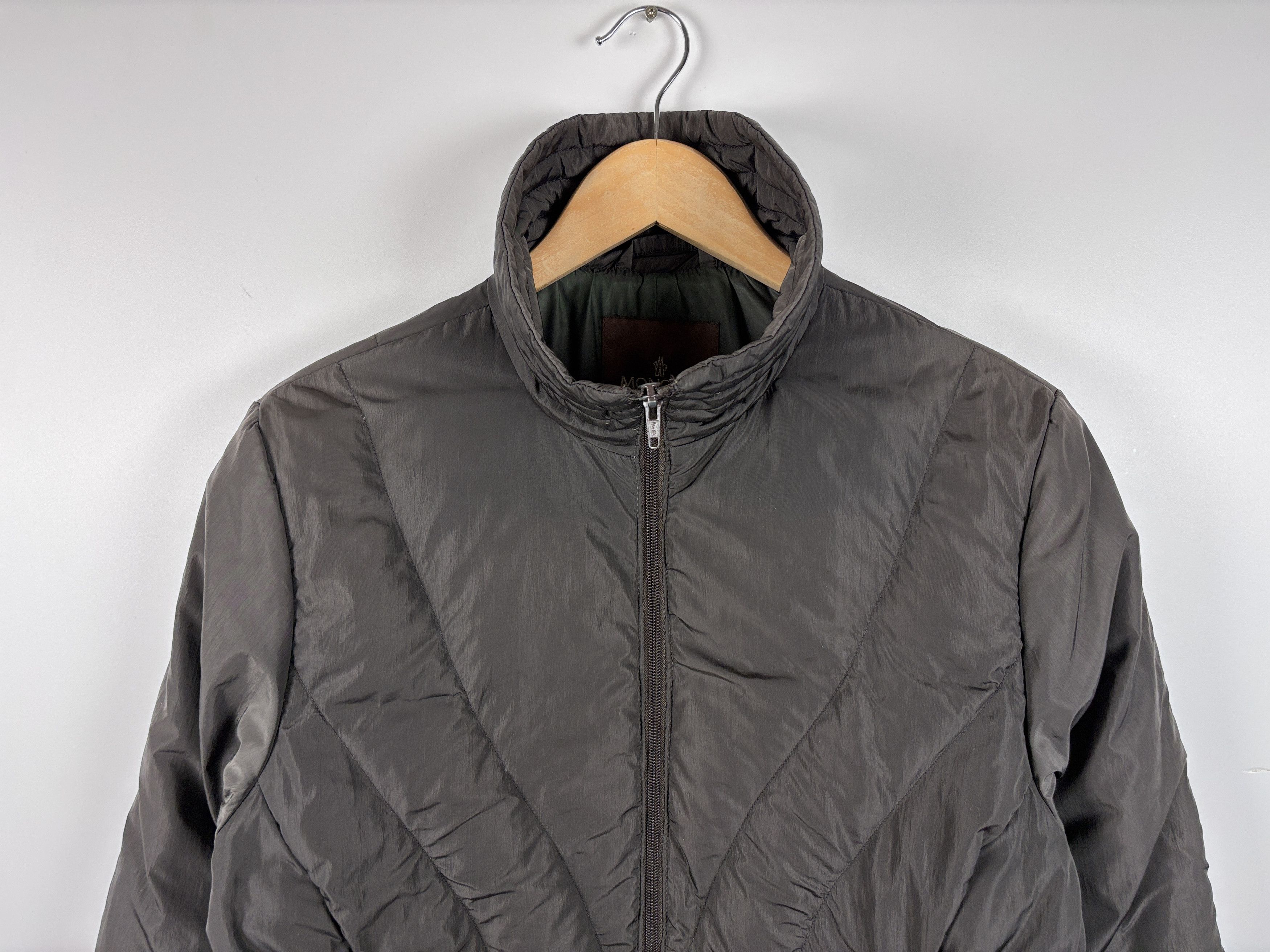 Moncler × Vintage Vintage 00s Moncler Goose Down Jacket Womens Gray Size 3 Size L / US 10 / IT 46 - 2 Thumbnail