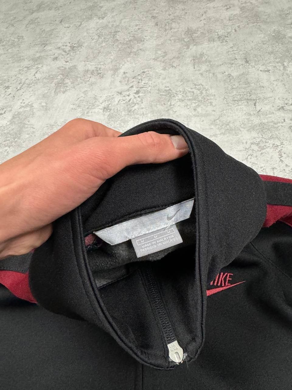 Nike Vintage Nike Y2k Black/Red Track Zip Sweatshirt Size US M / EU 48-50 / 2 - 11 Thumbnail