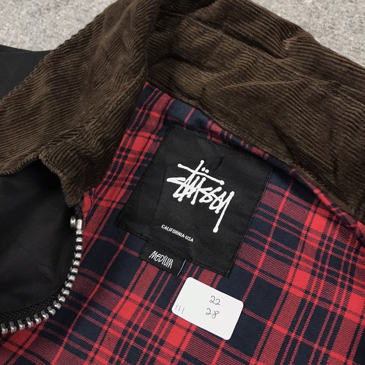 Stussy STUSSY BLACK JACKET COLLAR CORDUROY Size US M / EU 48-50 / 2 - 11 Thumbnail