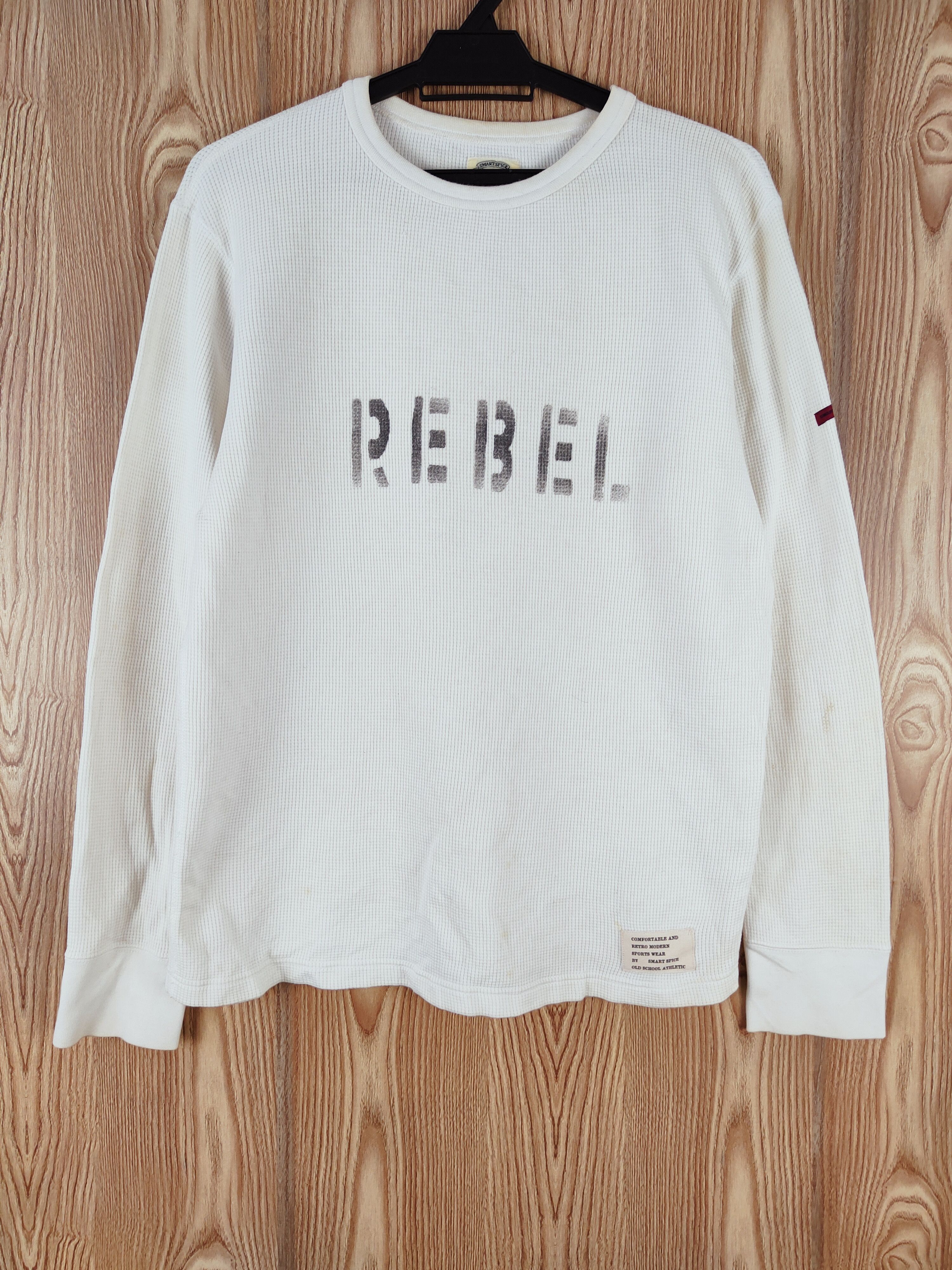 Japanese Brand Smart Spice REBEL Knitwear Long Sleeve sweatshirt #W140 Size US M / EU 48-50 / 2 - 1 Thumbnail