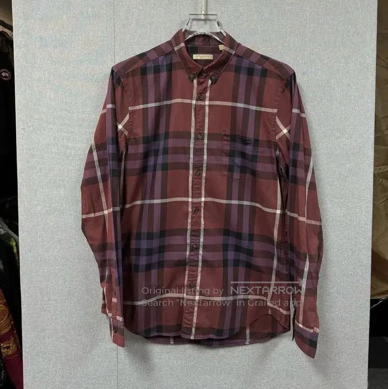 Burberry Burberry Men's Pink Cotton Long Sleeve Shirt. Size US M / EU 48-50 / 2 - 1 Thumbnail