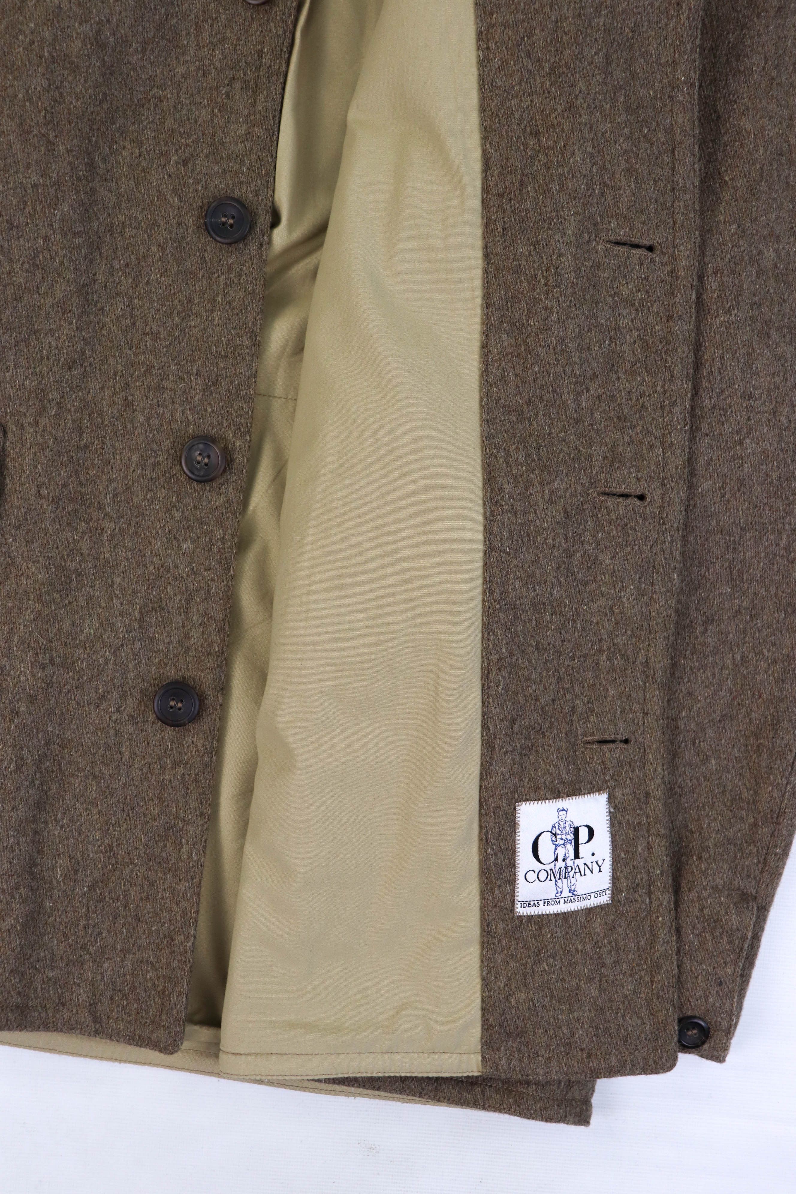 C.P. Company C.P. Company Massimo Osti 90s Vintage 1993 Wool Hunting Coat Size US L / EU 52-54 / 3 - 13 Thumbnail