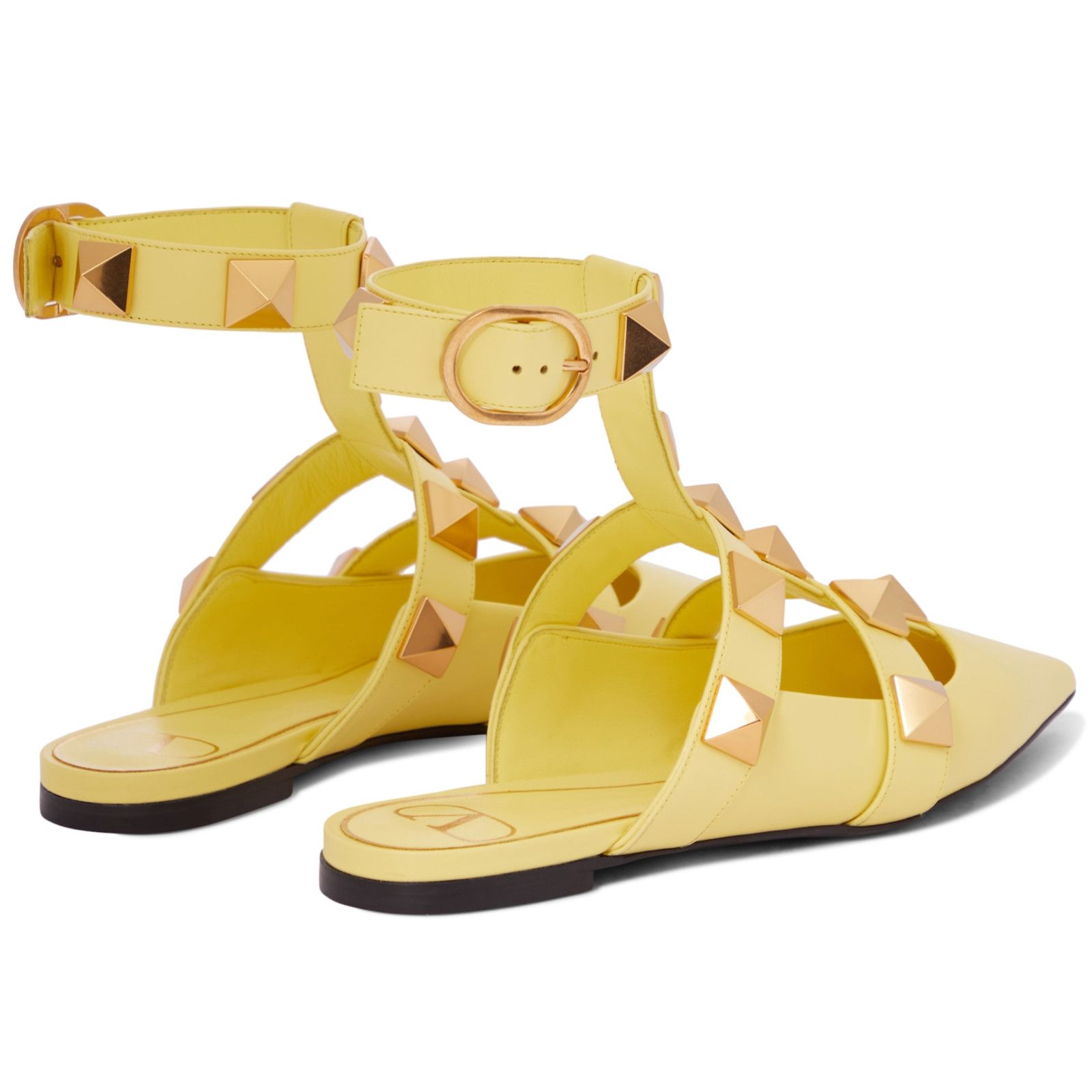 Valentino Rockstud Roman Stud Ankle Strap Ballet Ballerina Flat 36 Size US 6 / IT 36 - 8 Thumbnail
