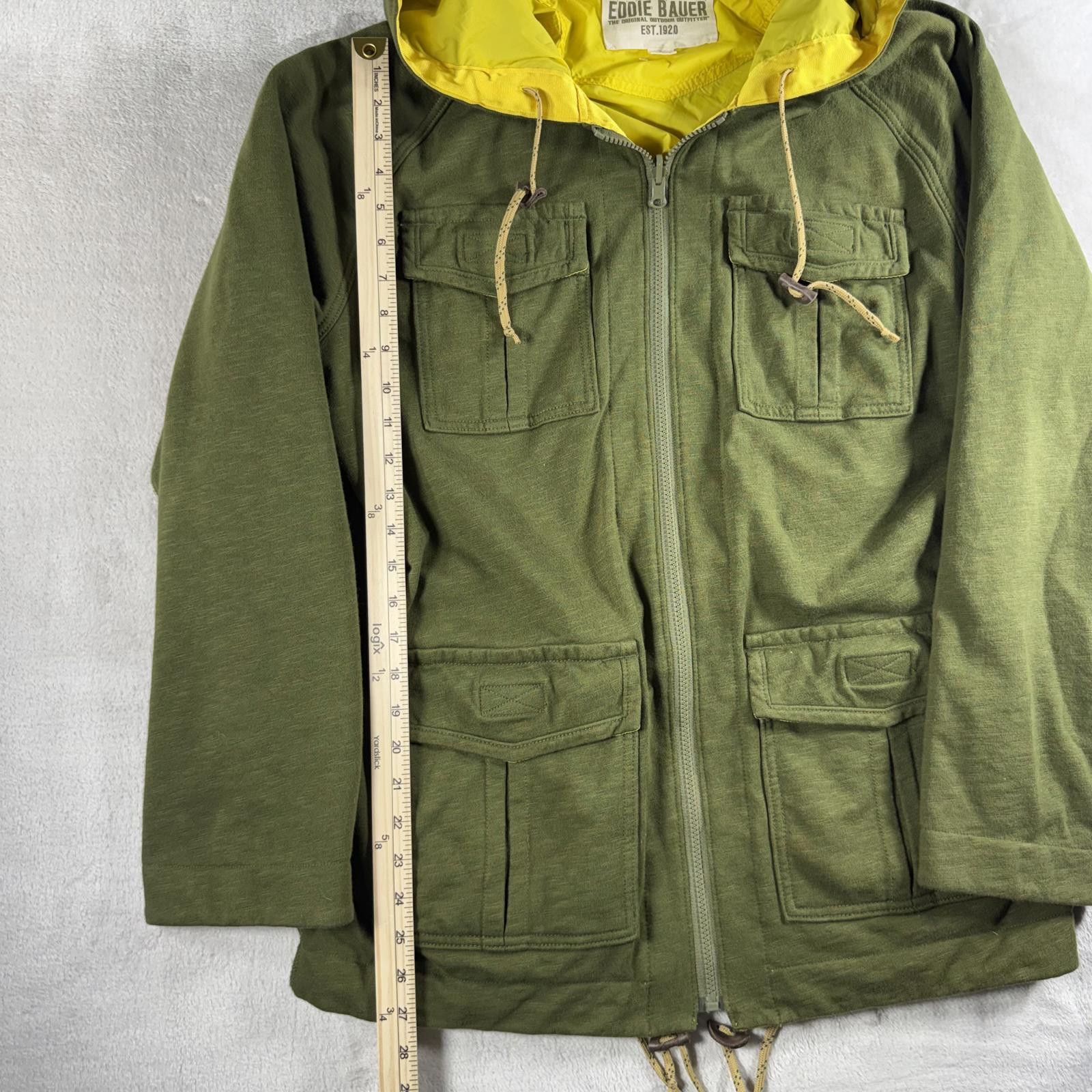 Eddie Bauer Eddie Bauer Jacket Men's L Army Green Yellow Outdoor Hoodie Size US L / EU 52-54 / 3 - 4 Thumbnail