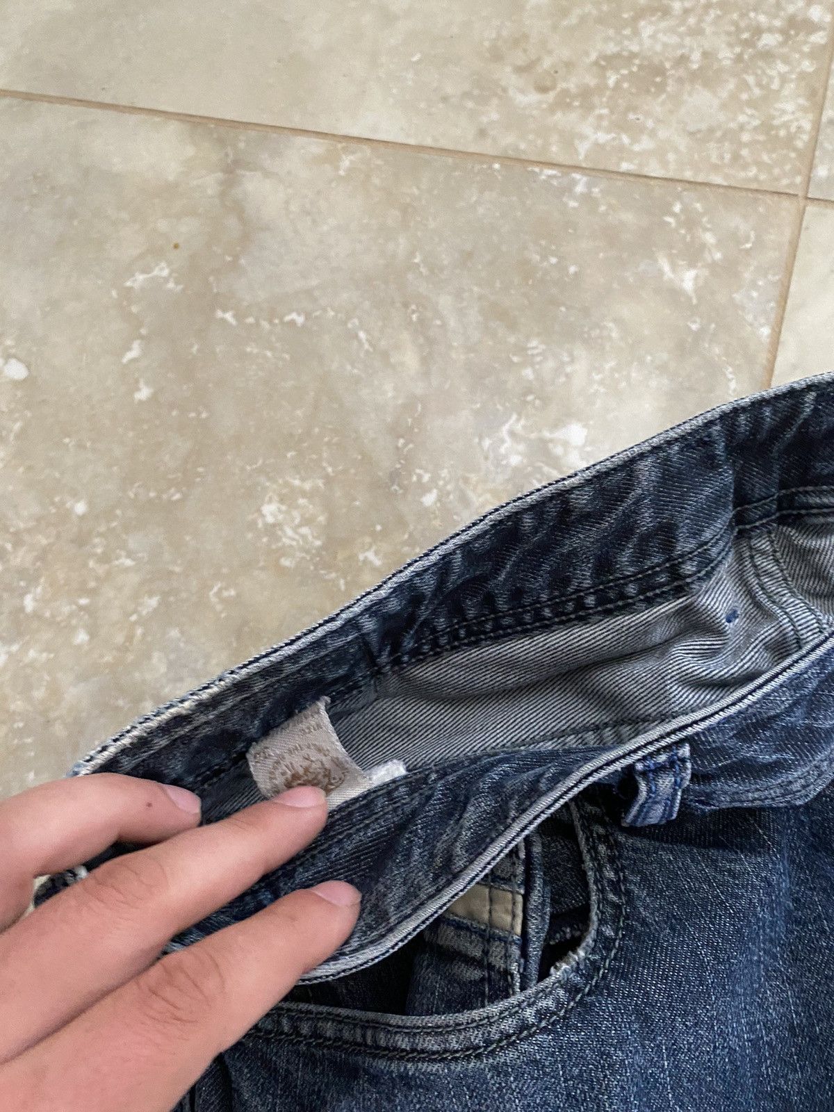 Diesel Diesel Faded Blue Jeans Straight Leg Vintage Denim Y2K Mini Size US 34 / EU 50 - 7 Thumbnail