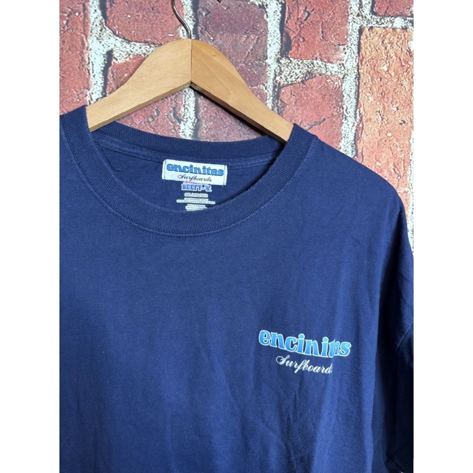 Vintage VINTAGE Encinitas Surfboards Men’s T-Shirt 2XL Blue California Surfing California Men’s T-Shirt 2XL Blue Size US XXL / EU 58 / 5 - 2 Thumbnail