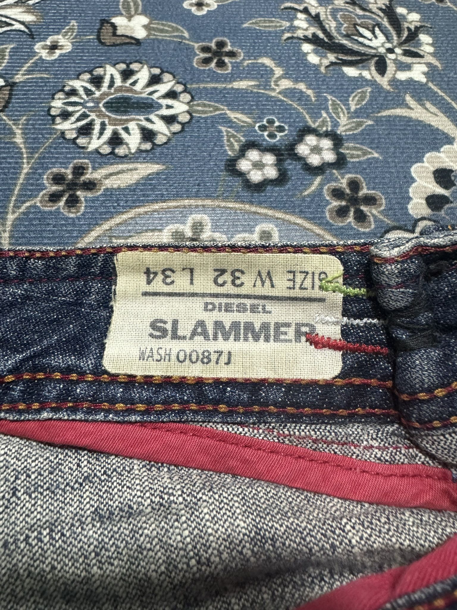 Diesel × Vintage Vintage Diesel Industry Model Slammer Distressed Jeans Size US 32 / EU 48 - 9 Thumbnail
