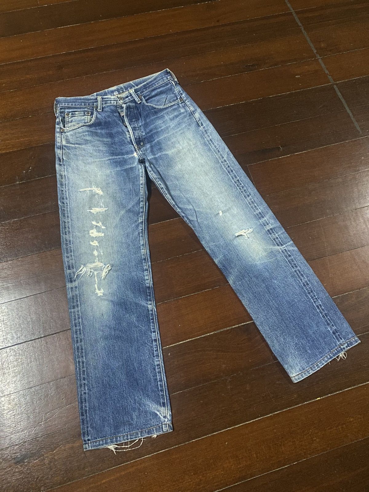 Levi's Vintage Redline Levi's Big E 503B LVC rework distressed Size US 32 / EU 48 - 2 Thumbnail
