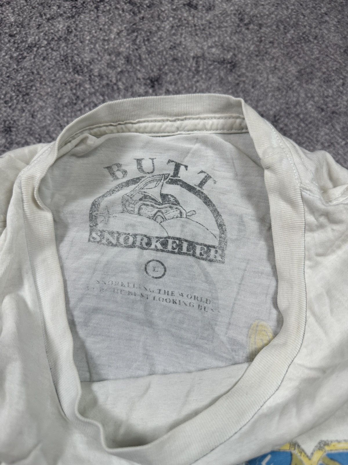 Vintage Y2K Butt Snorkeller Logo Girls T-shirt Streetwear Rare L Size US L / EU 52-54 / 3 - 3 Thumbnail