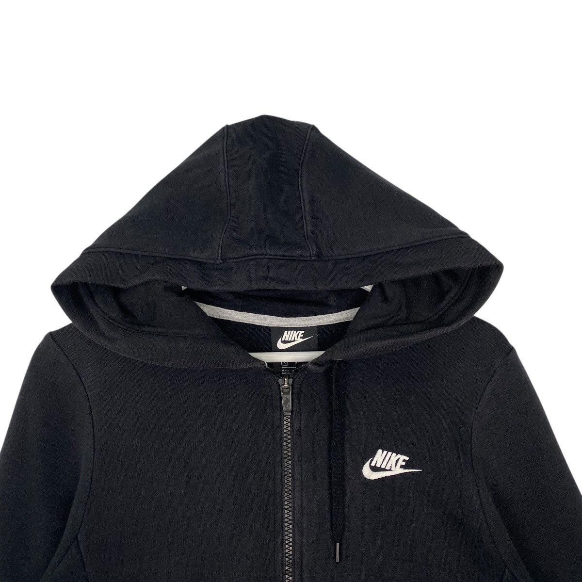Other Vintage Nike Swoosh Full Zip Hoodie Sweater Black Small Logo Size US L / EU 52-54 / 3 - 4 Thumbnail