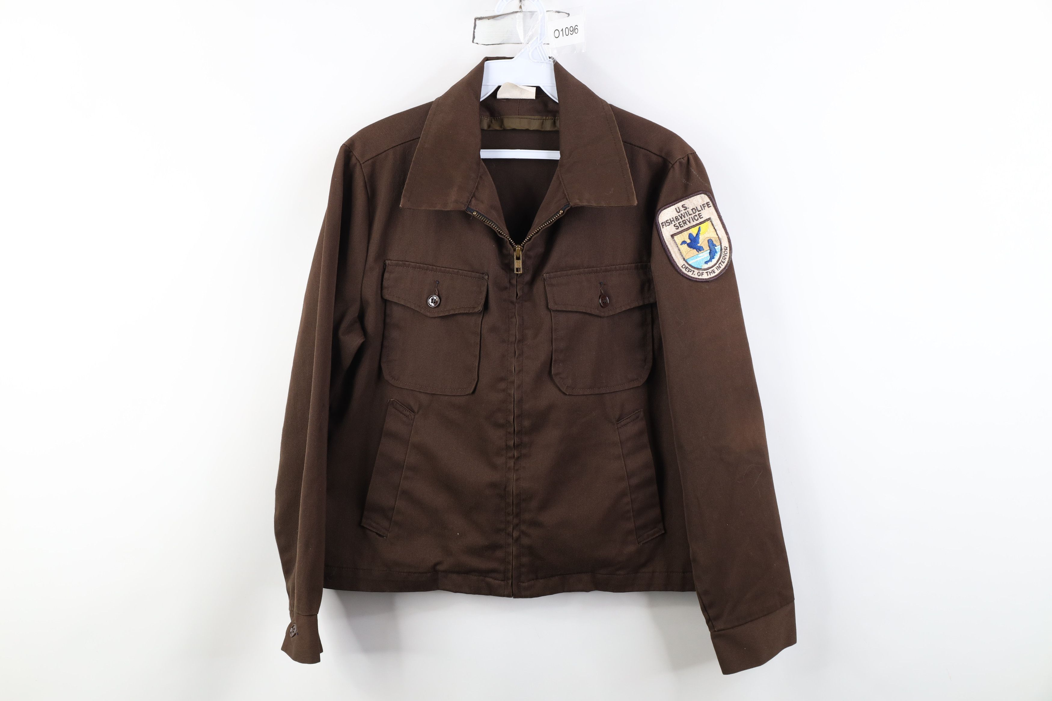Vintage Vintage 70s Fish & Wildlife Service Button Back Twill Jacket Size M / US 6-8 / IT 42-44 - 1 Thumbnail