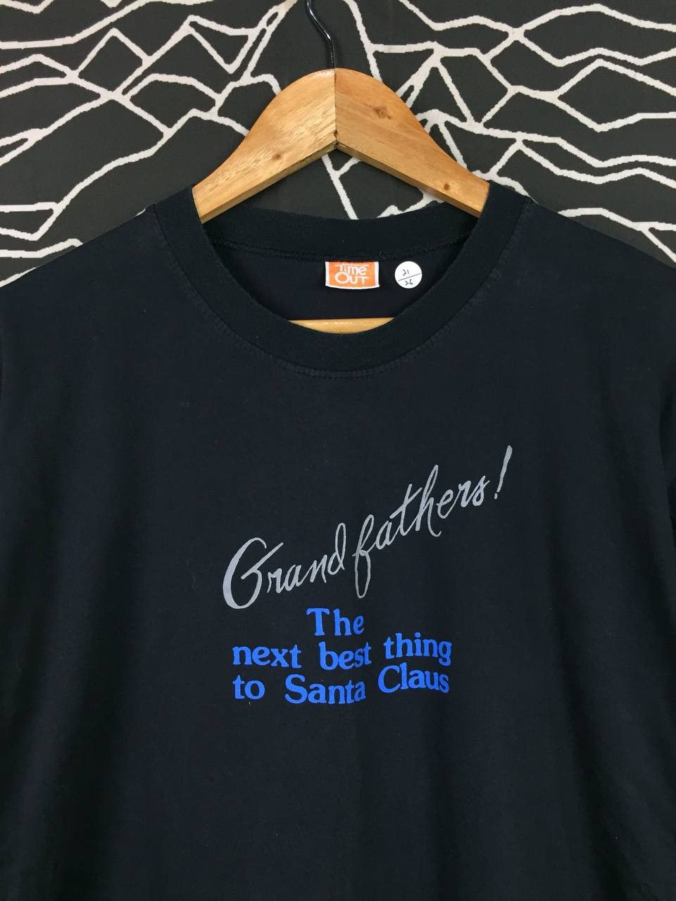 Vintage Vtg Grandfathers! The Next Best Thing To Santa Claus Tee Size US L / EU 52-54 / 3 - 3 Thumbnail