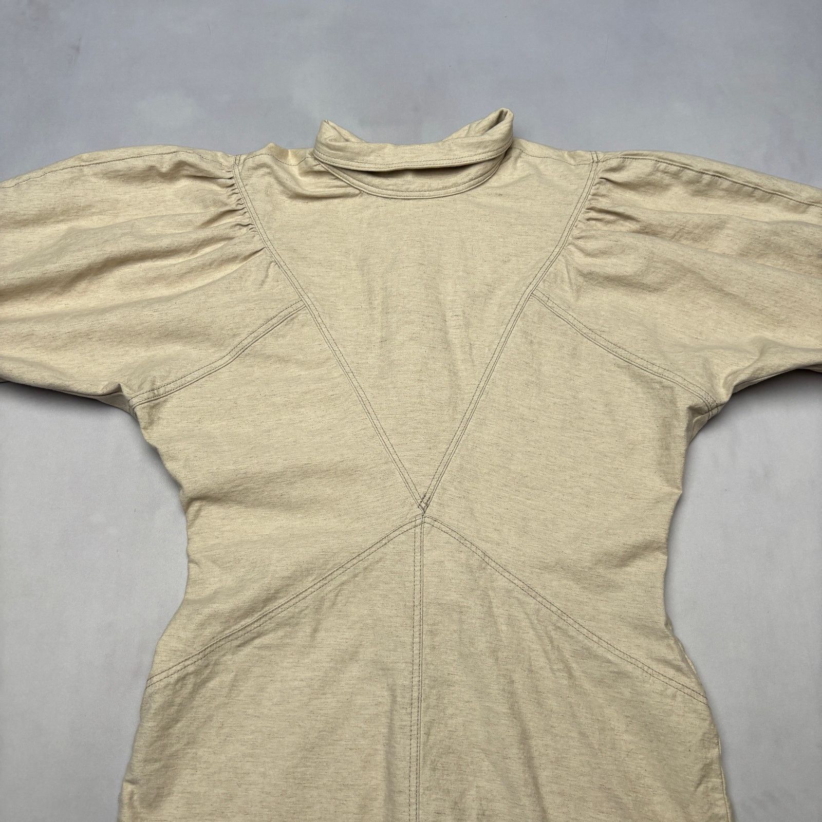 Isabel Marant Isabel Marant Etoile Laure Puff Sleeve Denim Dress Womens 44 Size XL / US 12-14 / IT 48-50 - 2 Thumbnail