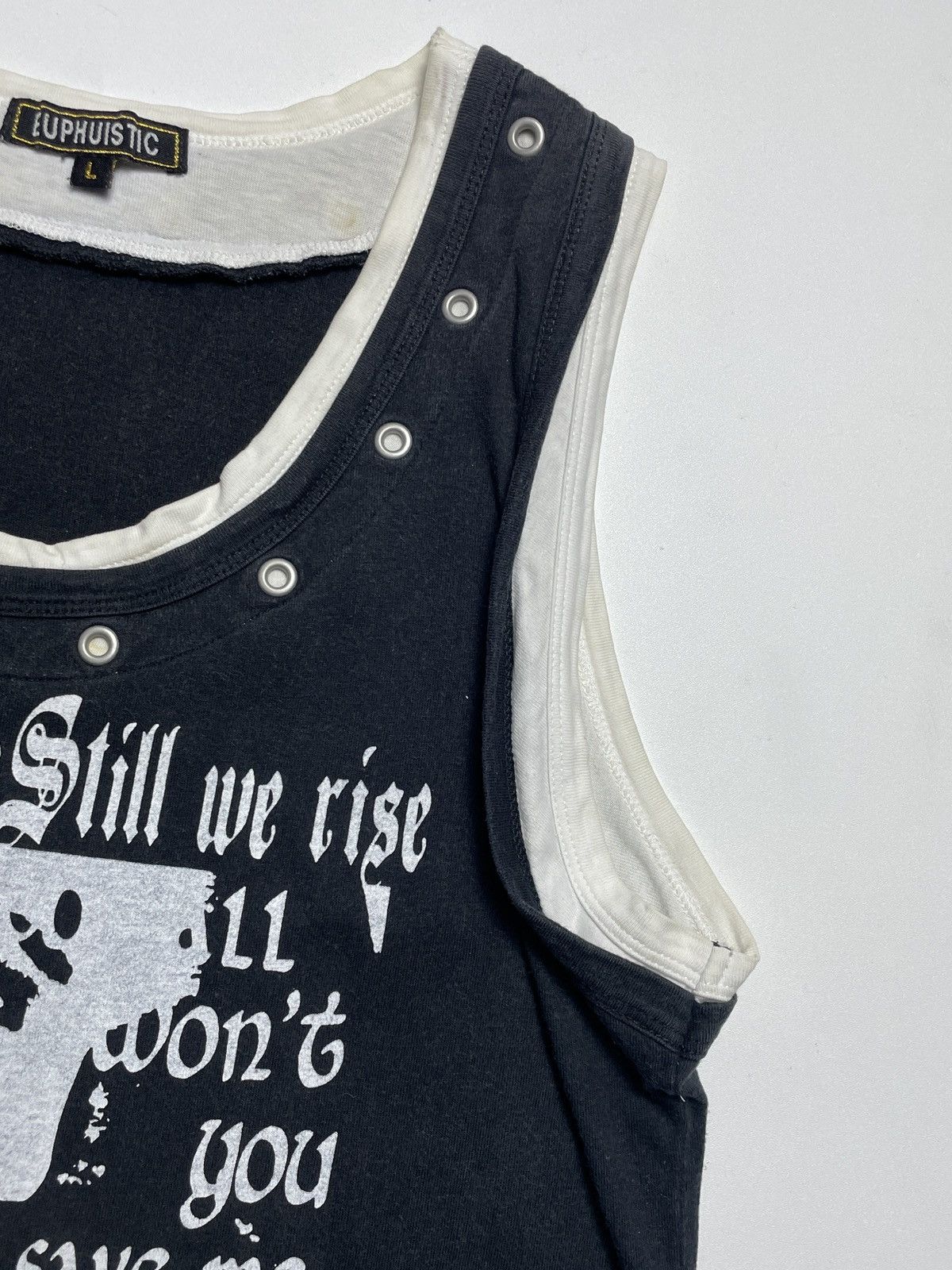 Hysteric Glamour 2000’s Euphuistic - Double Inner Punk Style Tank Top Size US M / EU 48-50 / 2 - 9 Thumbnail