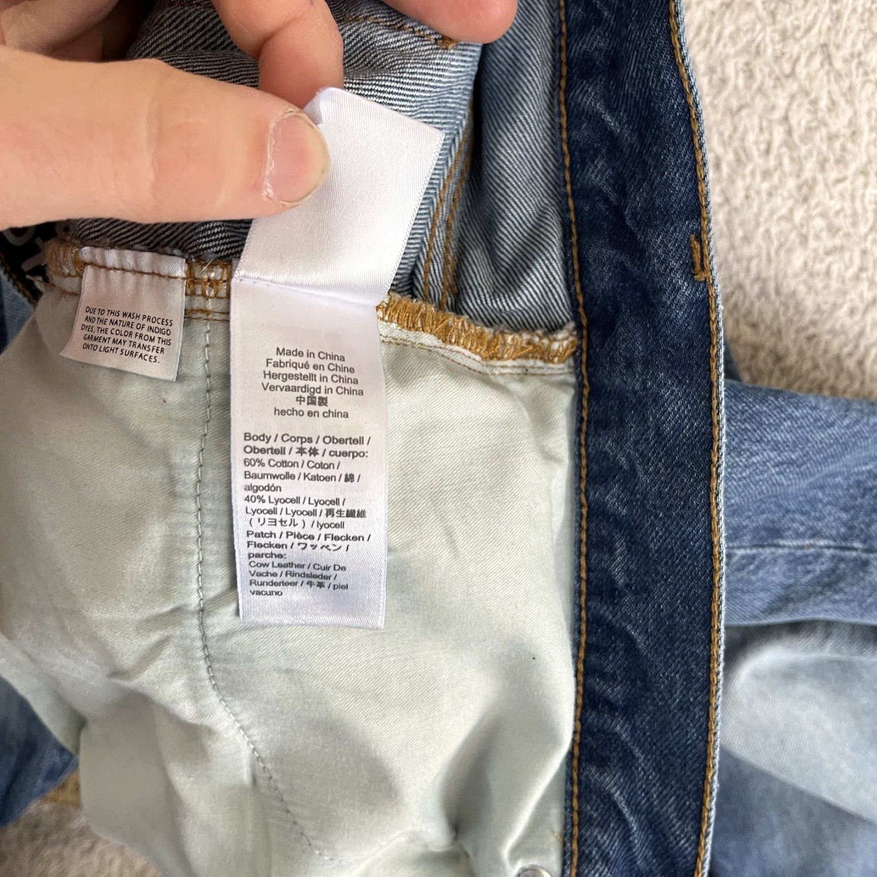 J.Crew VINTAGE J.CREW Jeans Women's 32T (36x30) Blue Slouchy Boyfriend High Rise Boho Mom Faded Jeans Size 24" / US 00 / IT 34 - 4 Thumbnail