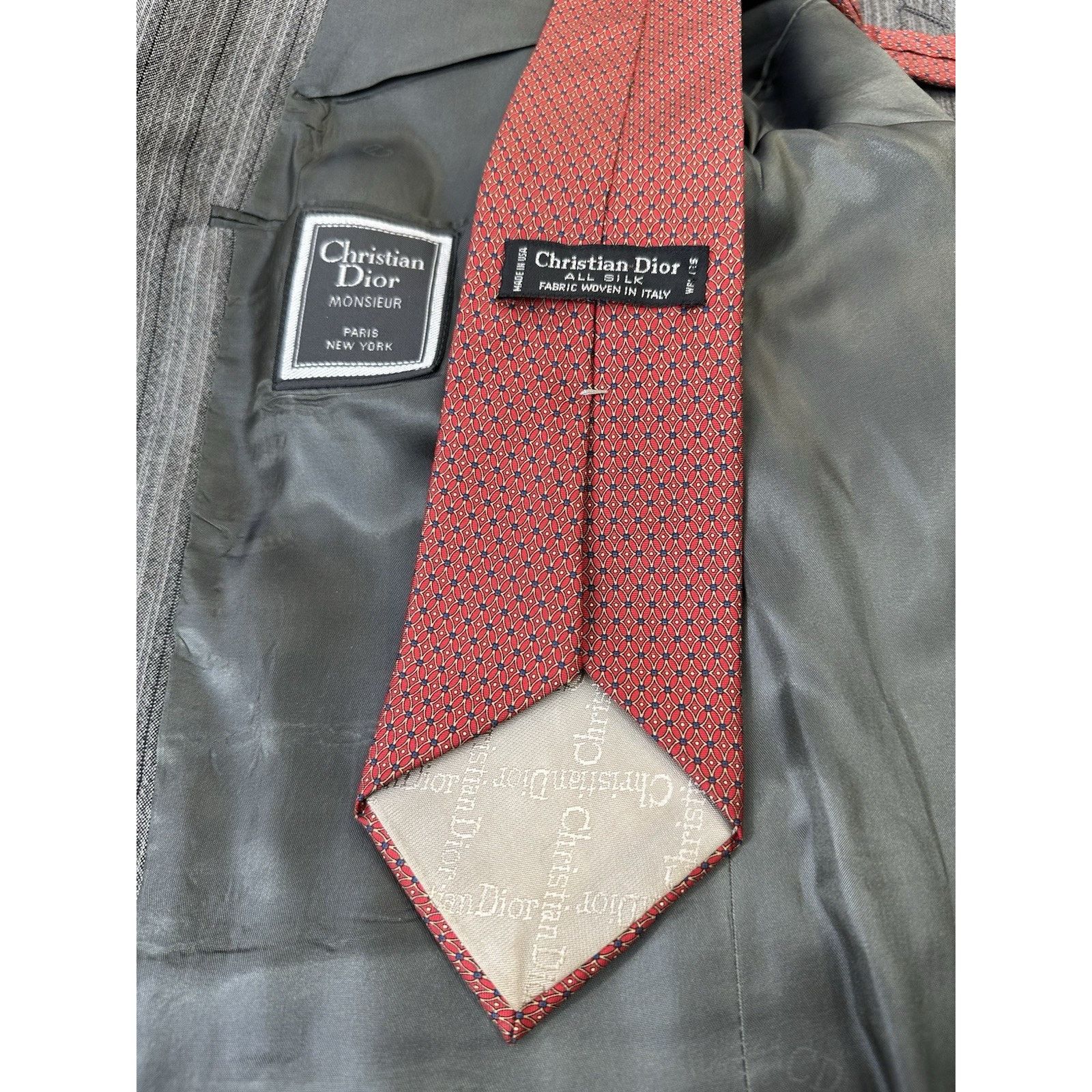 Christian Dior Monsieur VTG Christian Dior Monsieur 40R Blazer 100% Virgin Wool Size 40R - 20 Thumbnail