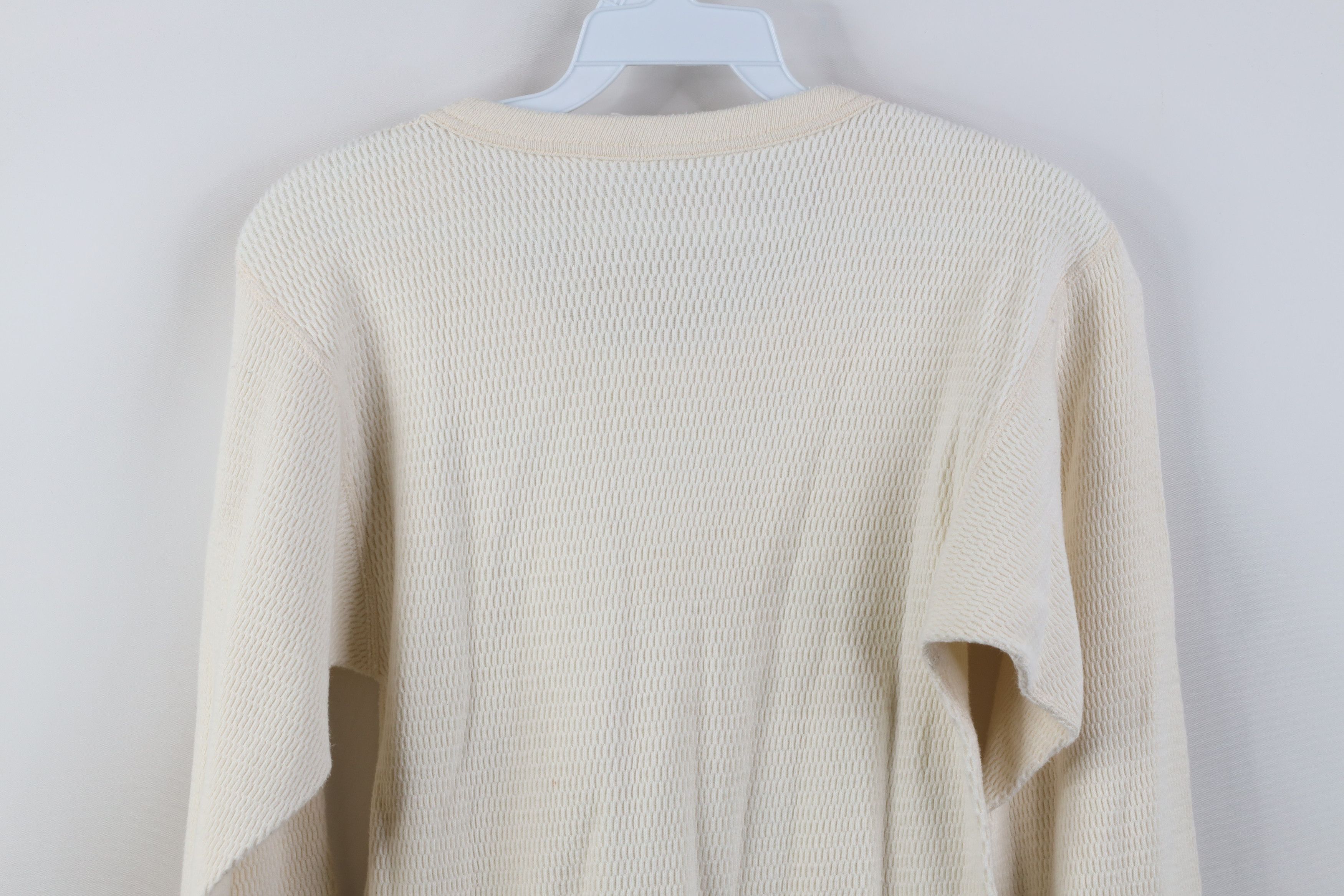 Vintage Vintage 70s Streetwear Waffle Knit Long Sleeve T-Shirt USA Size US L / EU 52-54 / 3 - 11 Thumbnail