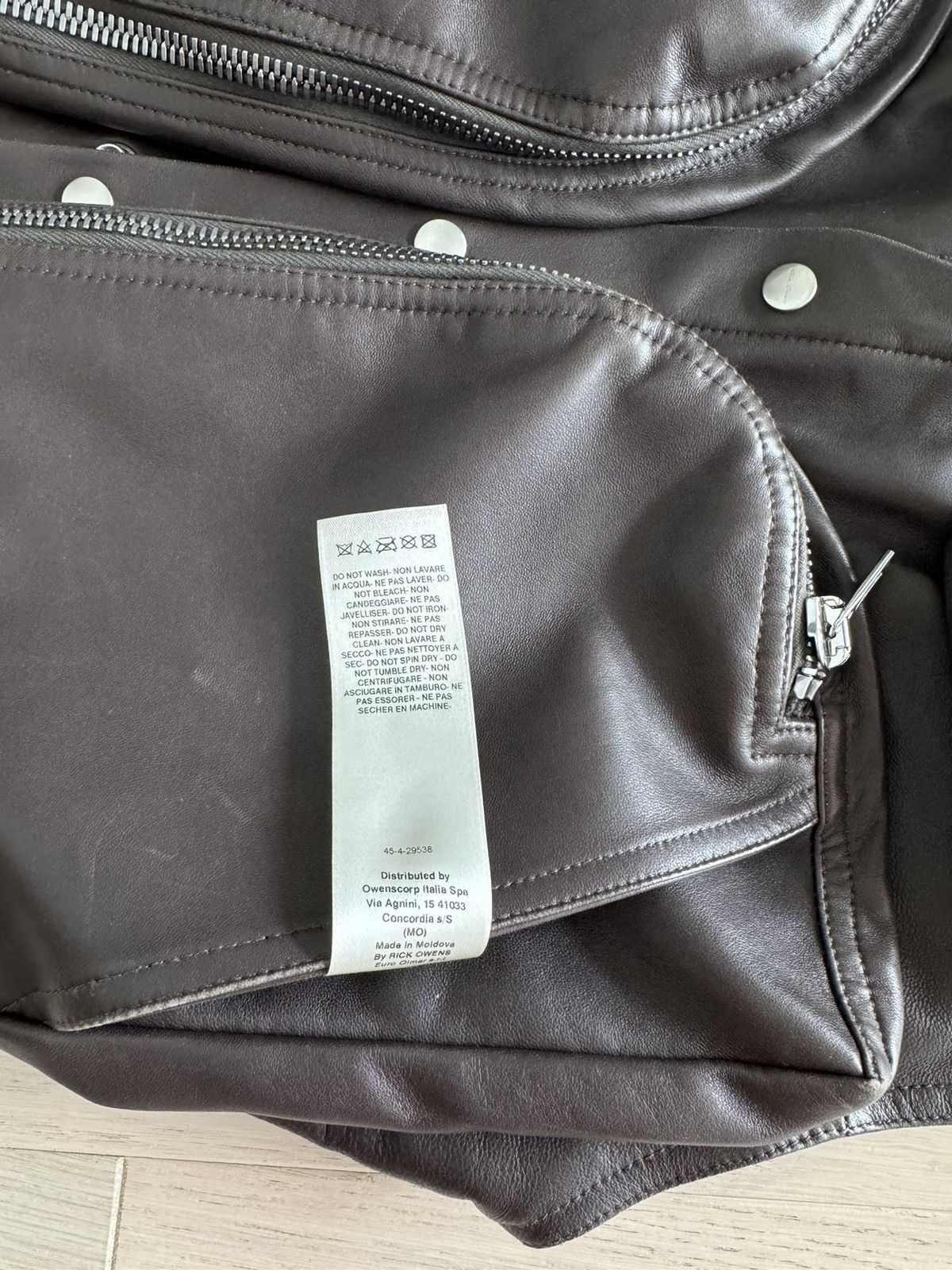Rick Owens Rick Owens Concordians Leather Cargo Vest Size US M / EU 48-50 / 2 - 7 Thumbnail