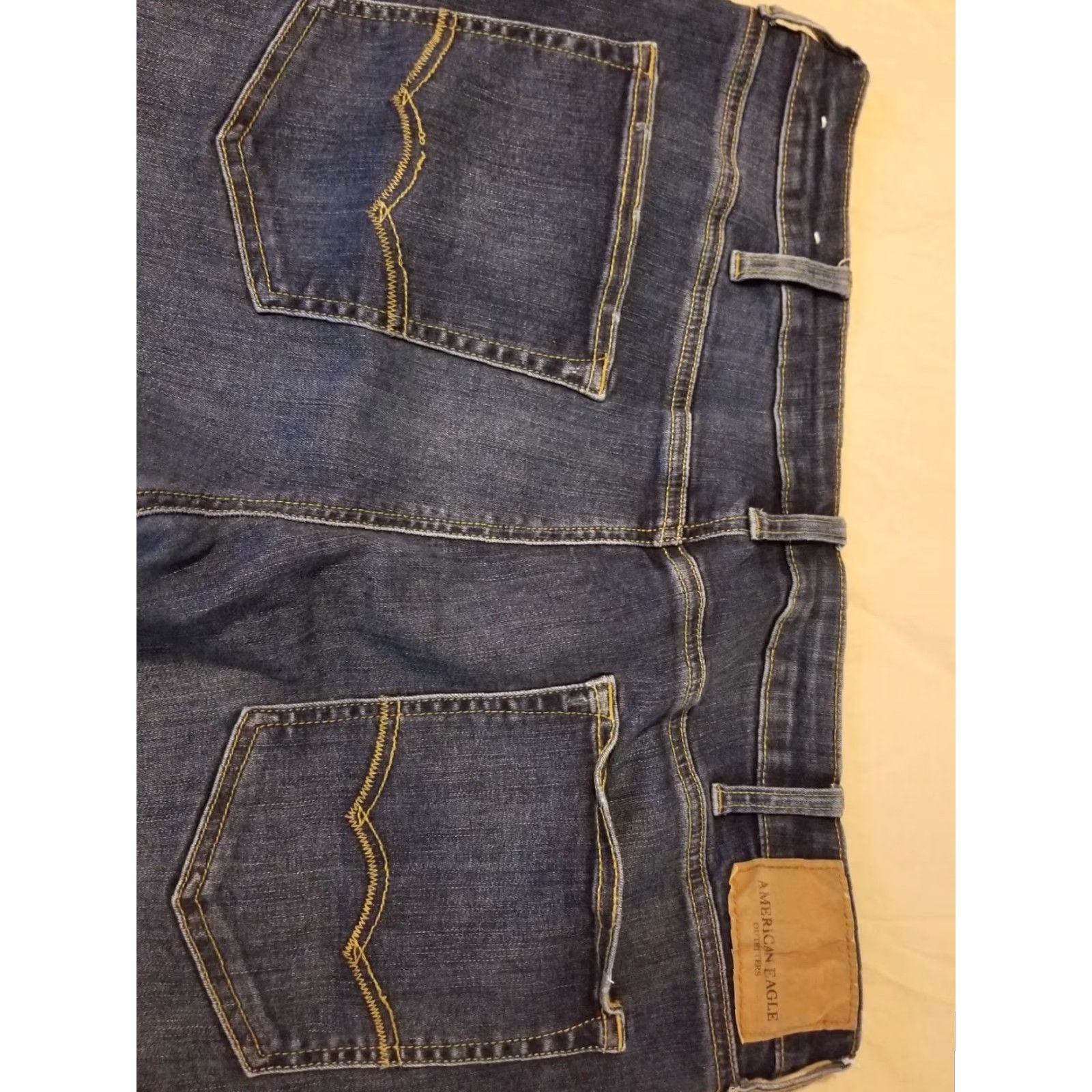 American Eagle Outfitters Mens American Eagle Outfitters Jeans 38x32 Straight Classic Denim Pants Blue Cotton 5-Pocket Logo Regular Denim Rise Mid Inseam 32 Mens Jeans Size US 38 / EU 54 - 2 Thumbnail