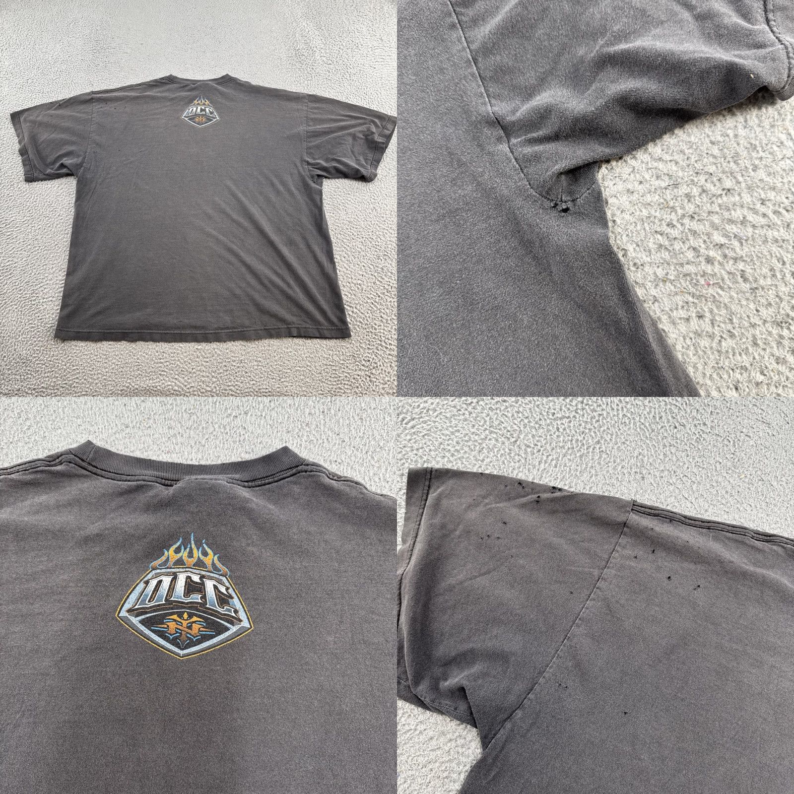 Thrasher VINTAGE Orange County Choppers Tee Shirt 3XL Black Graphic Print Short Sleeve Crew Neck T-Shirt Mens Biker Motorcycle Chopper Streetwear 2000s Size US XXL / EU 58 / 5 - 9 Thumbnail