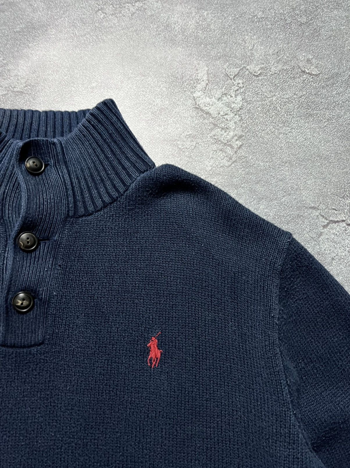 Polo Ralph Lauren Vintage Ralph Lauren Sweater 1/3 Zip Old Money Chief Keef L Size US L / EU 52-54 / 3 - 3 Thumbnail