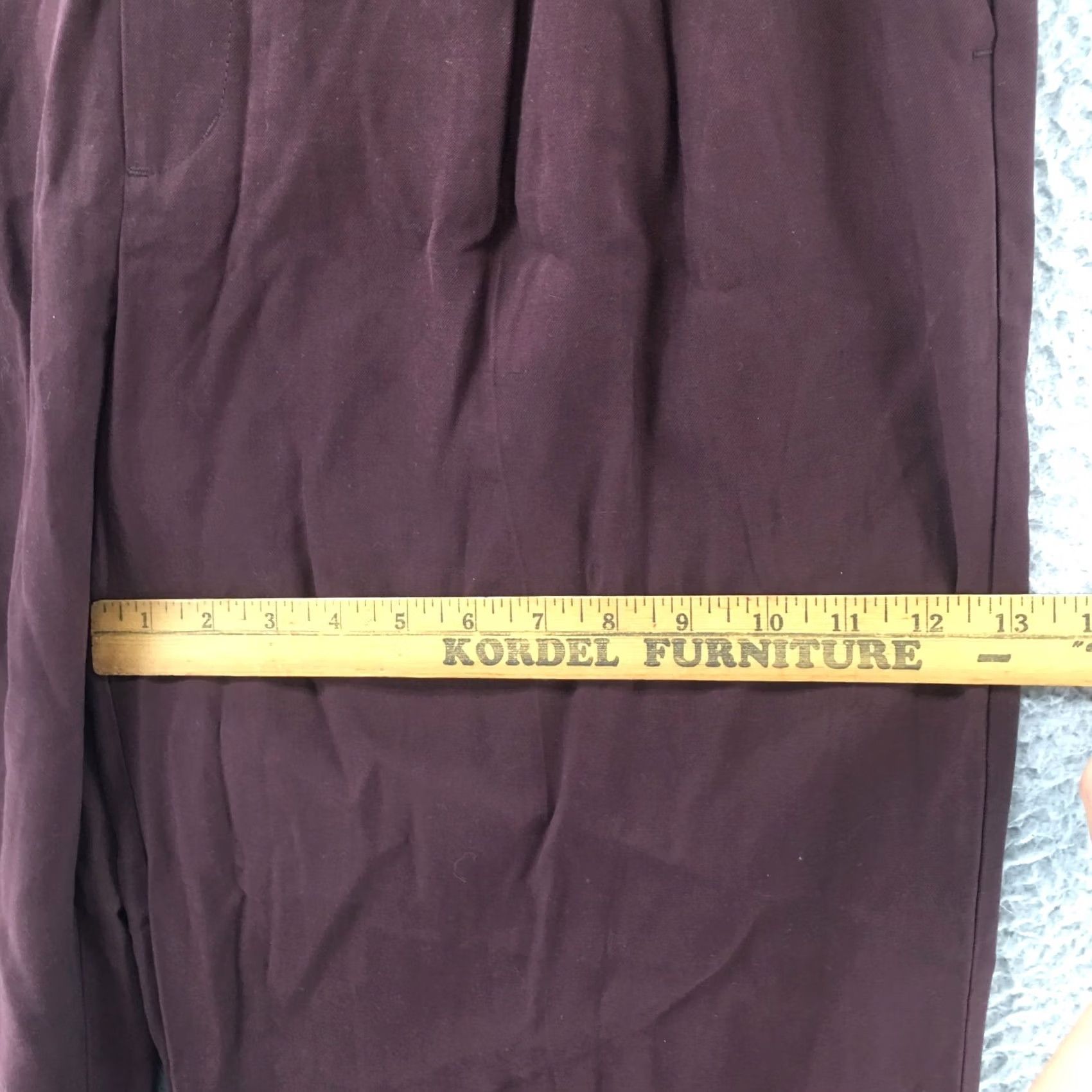 Vintage A New Day Wide-Leg Trouser Dress Pants Womens 14R Brown High Rise Zip Fly NEW Size 36" / US 14 / IT 50 - 6 Thumbnail