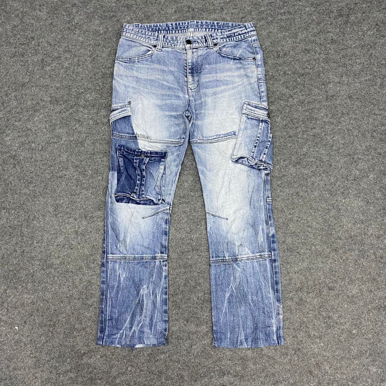 Tornado Mart 💥Best Offer💥Tornado Mart Cargo Denim Distressed Denim Size US 33 - 1 Thumbnail