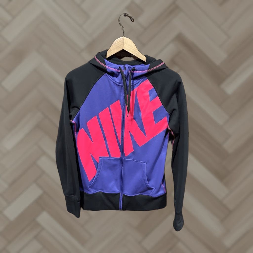 Nike Nike Therma-Fit Jacket Womens Small Pink Purple Zip-Up Hoodie Sweatshirt Size S / US 4 / IT 40 - 1 Thumbnail