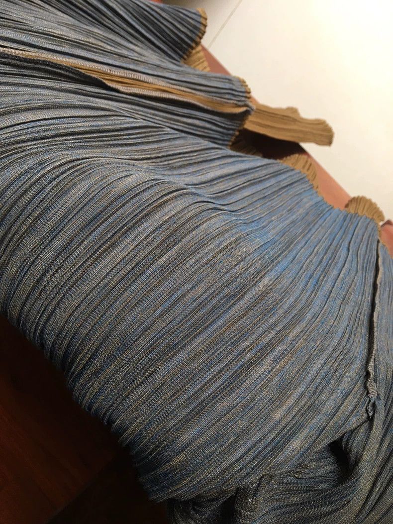 Issey Miyake Issey Miyake size:3 A dark grey and dark green color-block Size XS / US 0-2 / IT 36-38 - 4 Thumbnail
