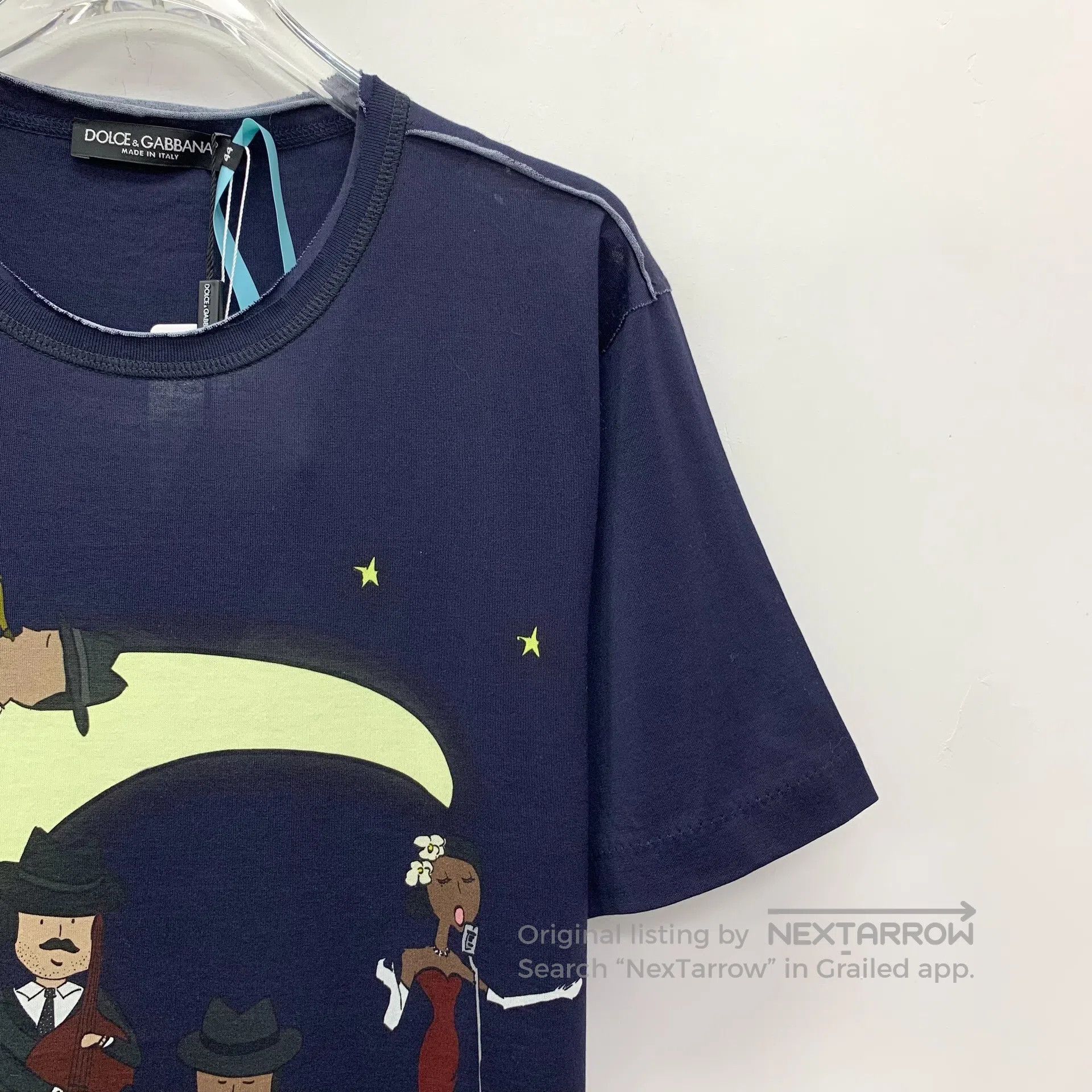 Dolce & Gabbana Dolce Gabbana Dark blue moon character print cotton crew n Size US XS / EU 42 / 0 - 3 Thumbnail