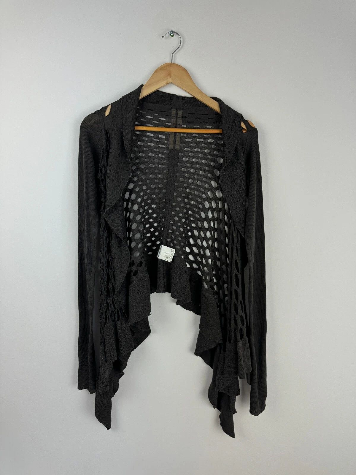 Rick Owens SS08 Creatch Perforated Knit Cardigan