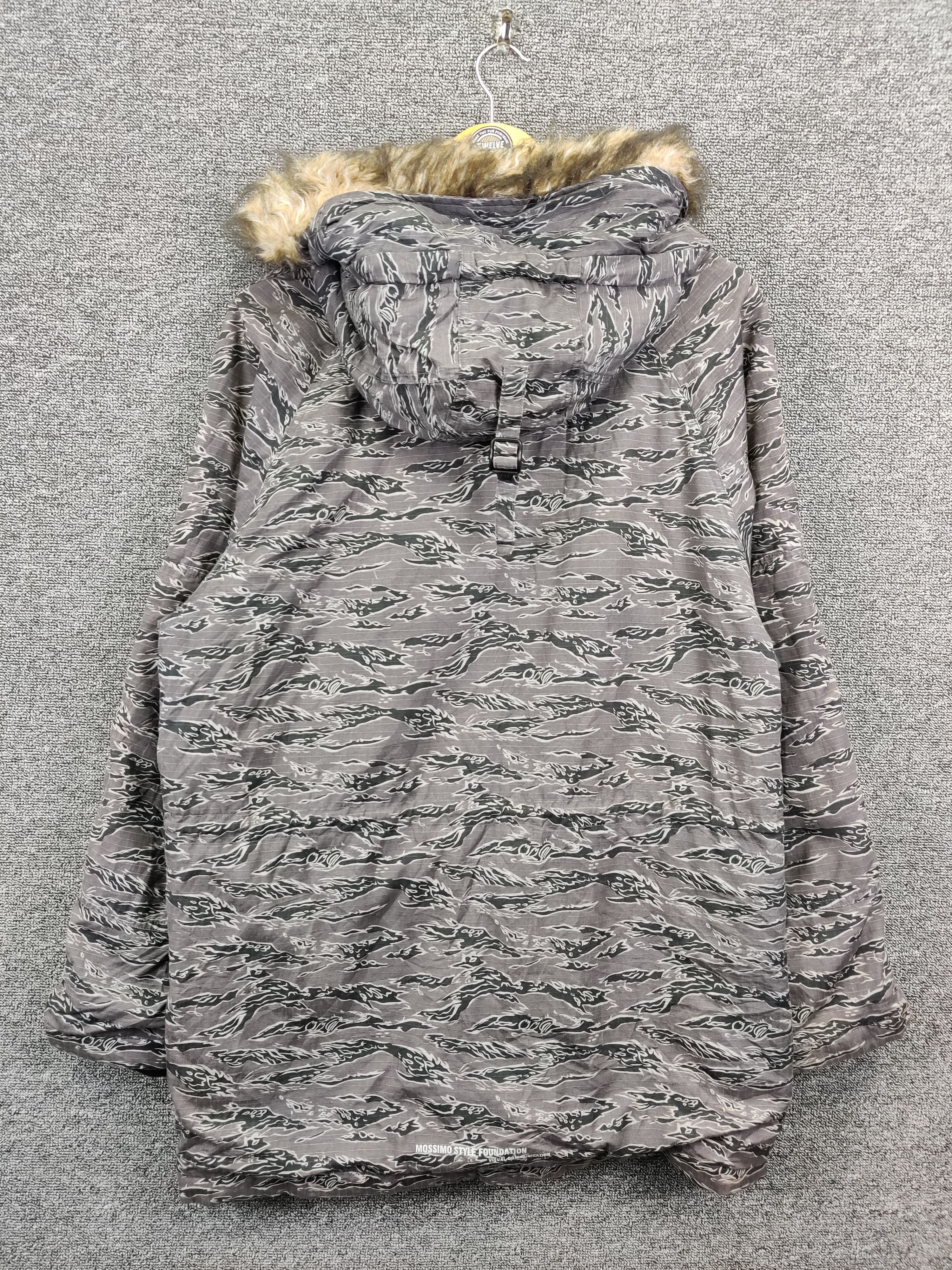 Mossimo Vintage Mossimo Sport Camouflage Flight Parka Fur Jacket Size US M / EU 48-50 / 2 - 6 Thumbnail