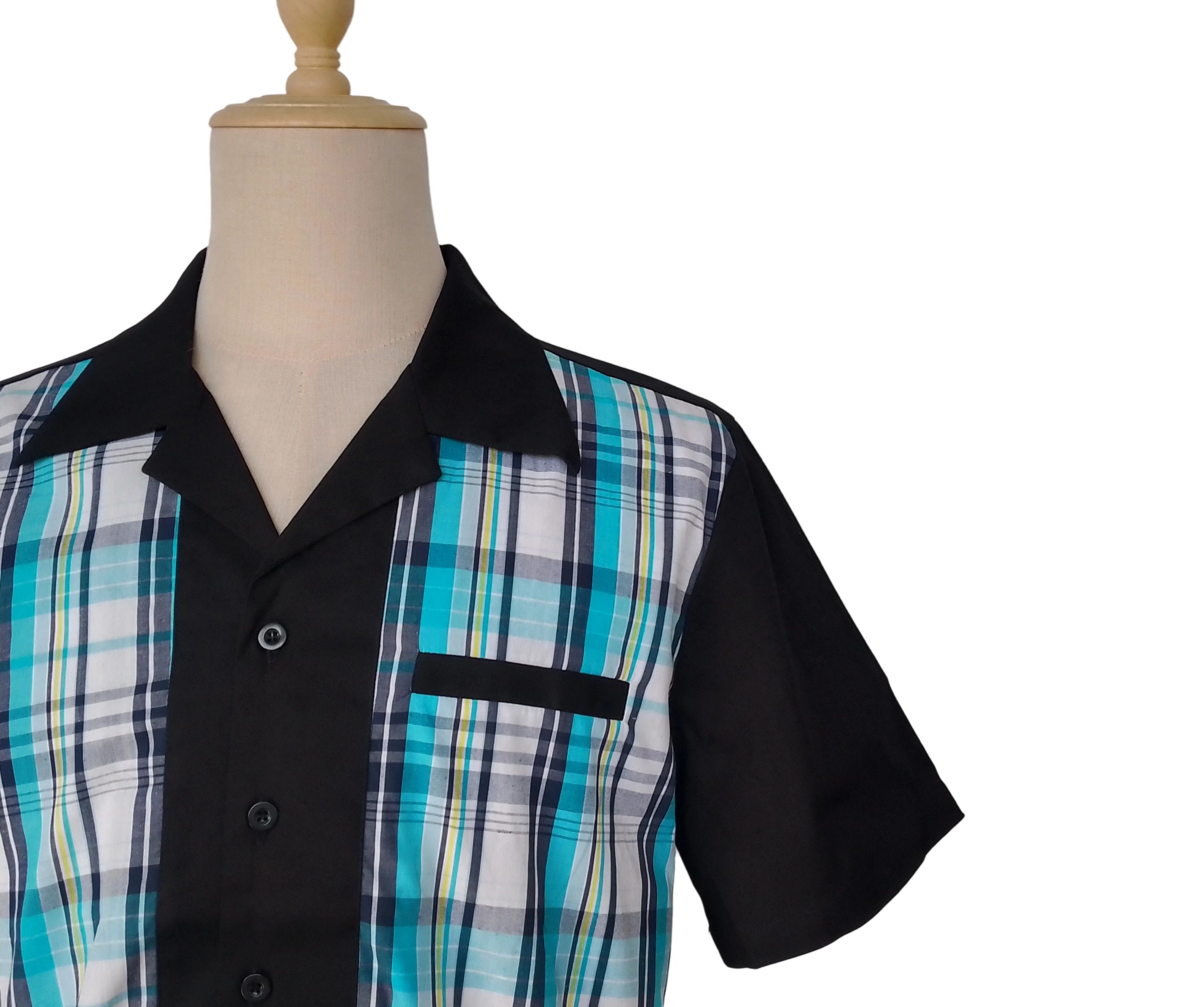 Other Men Workshirts Blue Plaid Fake Pocket Size US XL / EU 56 / 4 - 5 Thumbnail