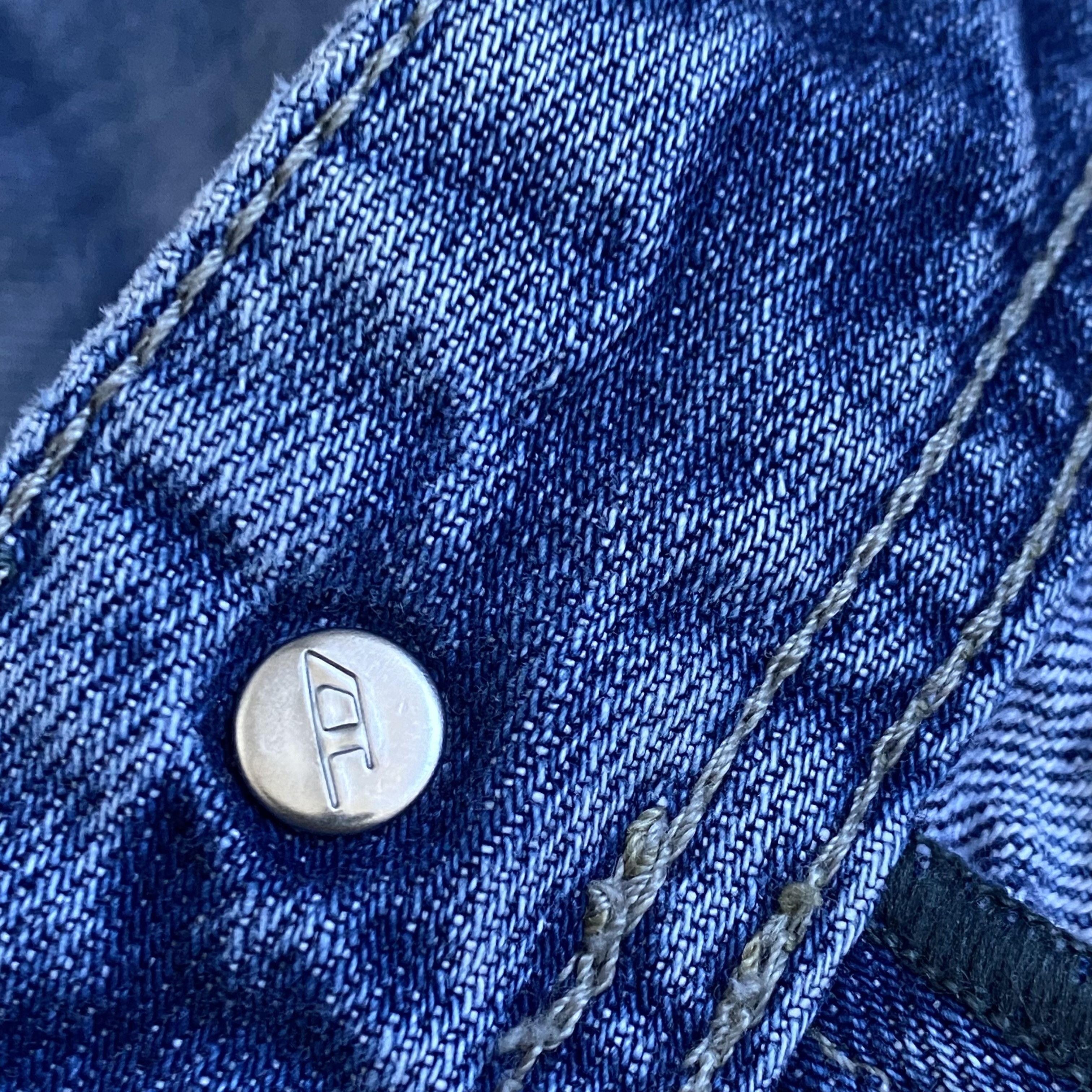 Diesel 👖 Vintage 2000s Diesel Distressed Denim Y2K Retro style Size US 32 / EU 48 - 2 Thumbnail