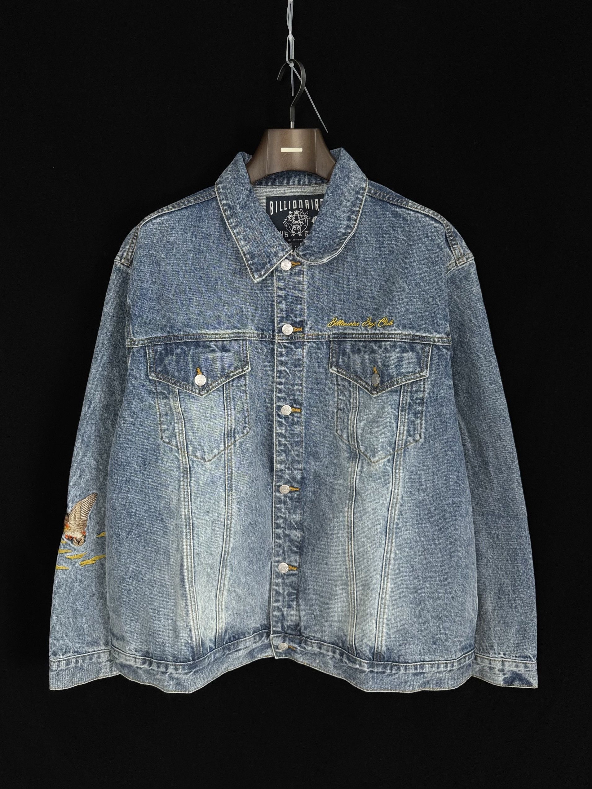 Billionaire Boys Club UNWORN* BBC HEAVY STICH GOOSE AND DUCKS DENIM JACKET Size US XXL / EU 58 / 5 - 2 Thumbnail