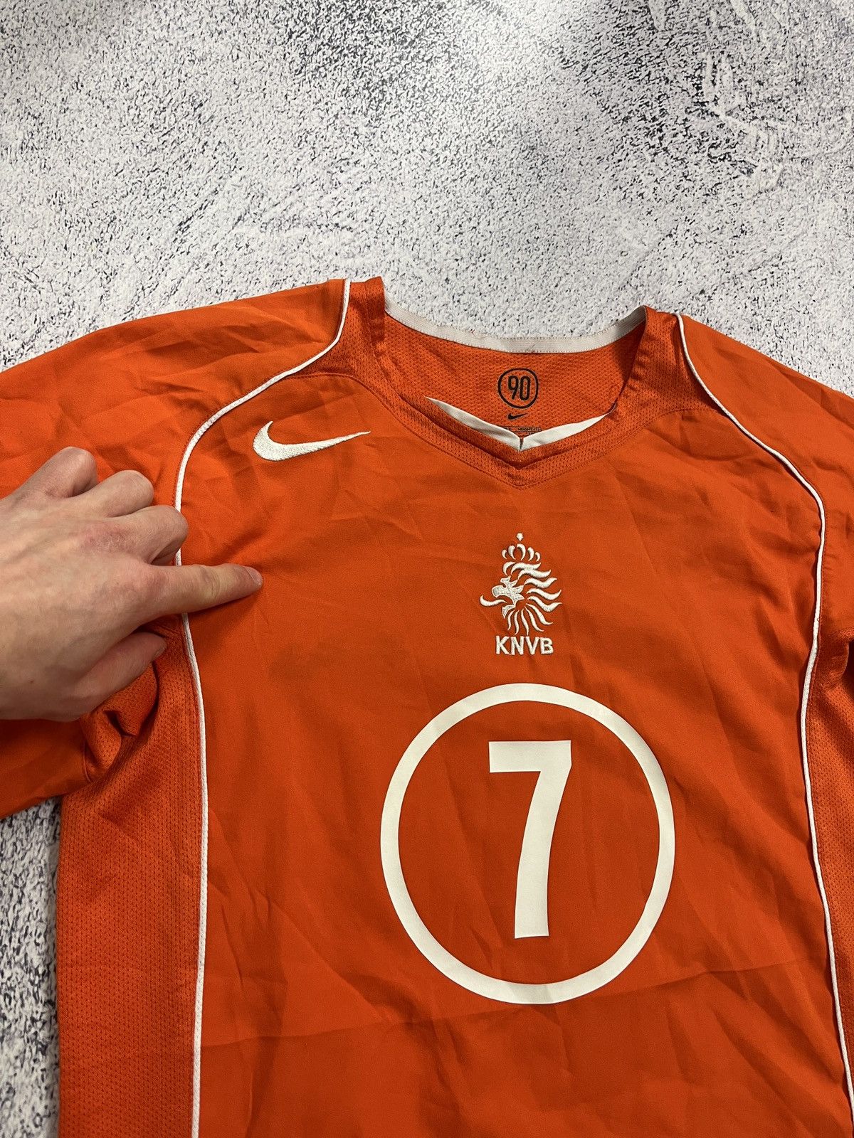 Nike × Vintage Nike Netherlands 2004 Soccer Football Jersey Blockcore Rare Size US S / EU 44-46 / 1 - 7 Thumbnail