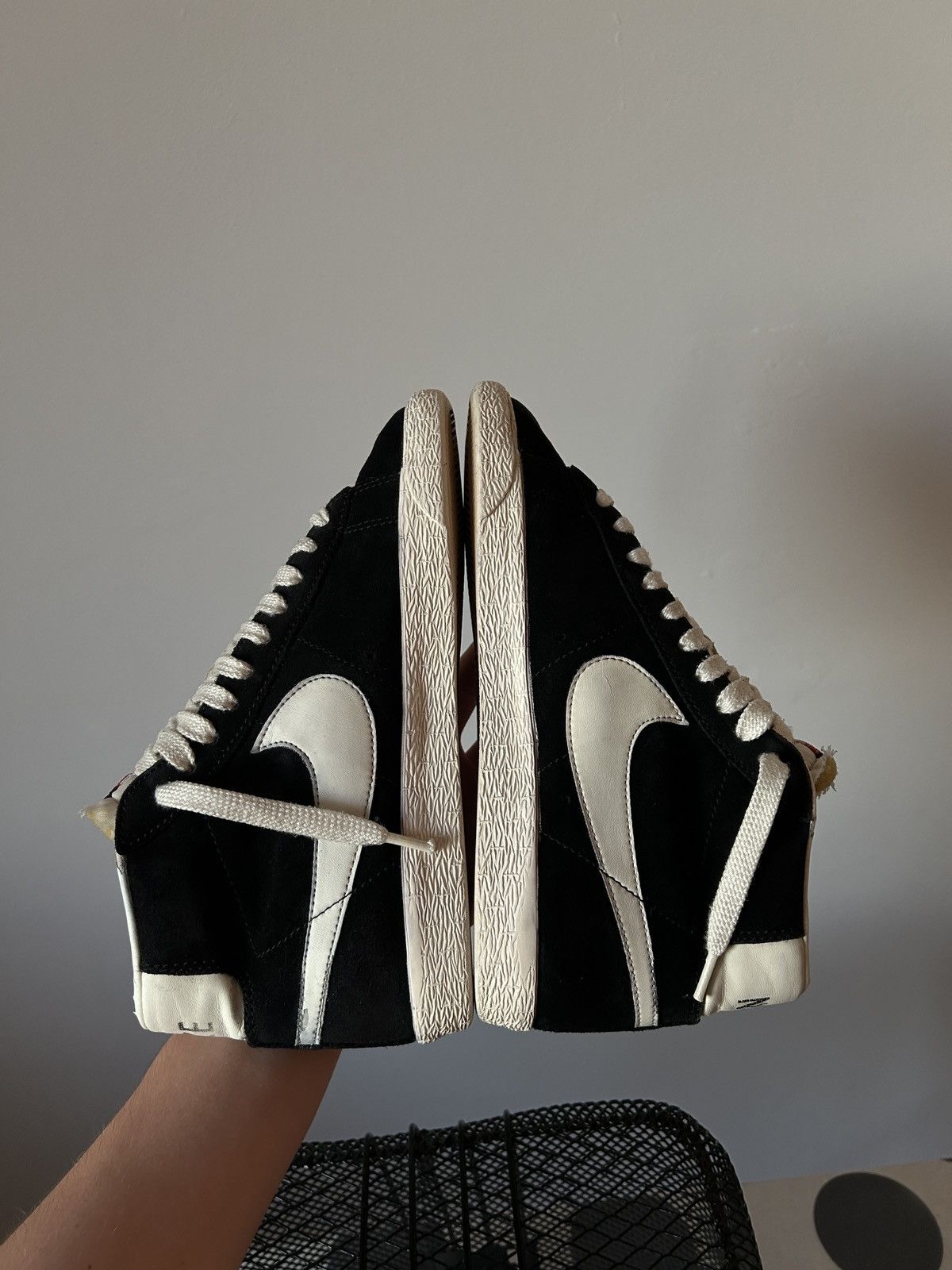 Nike × Vintage 🔥VINTAGE NIKE BLAZER HIGH BLACK 00s🔥 Size US 6 / IT 36 - 6 Thumbnail